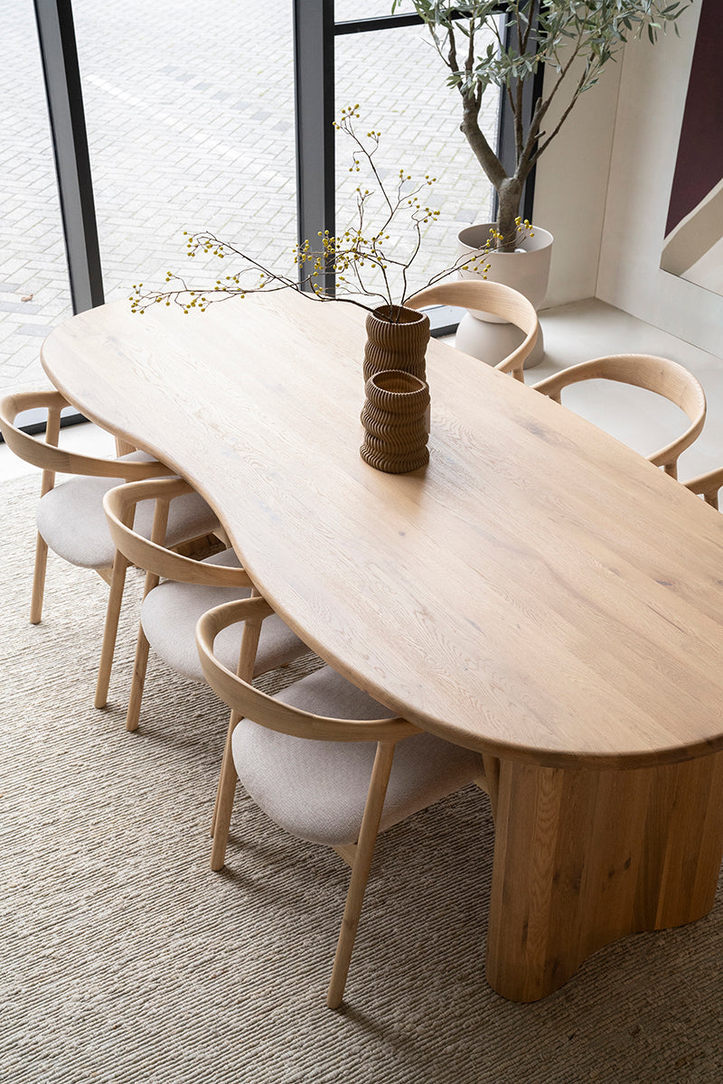 Josh Oak Wood Dining Table