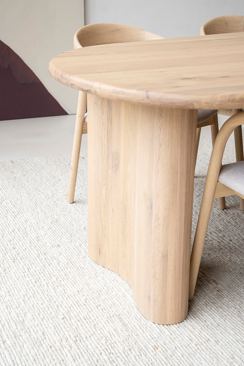 Josh Oak Wood Dining Table