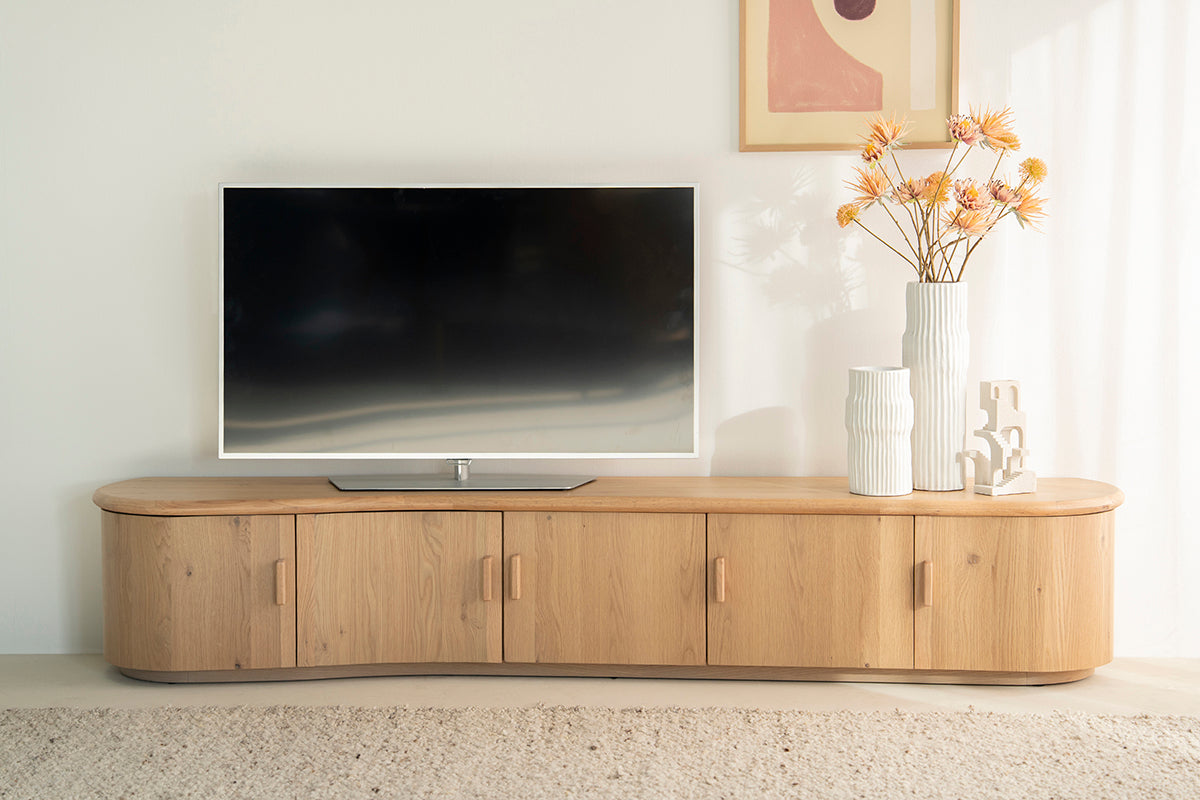 Josh Oak Wood TV Cabinet