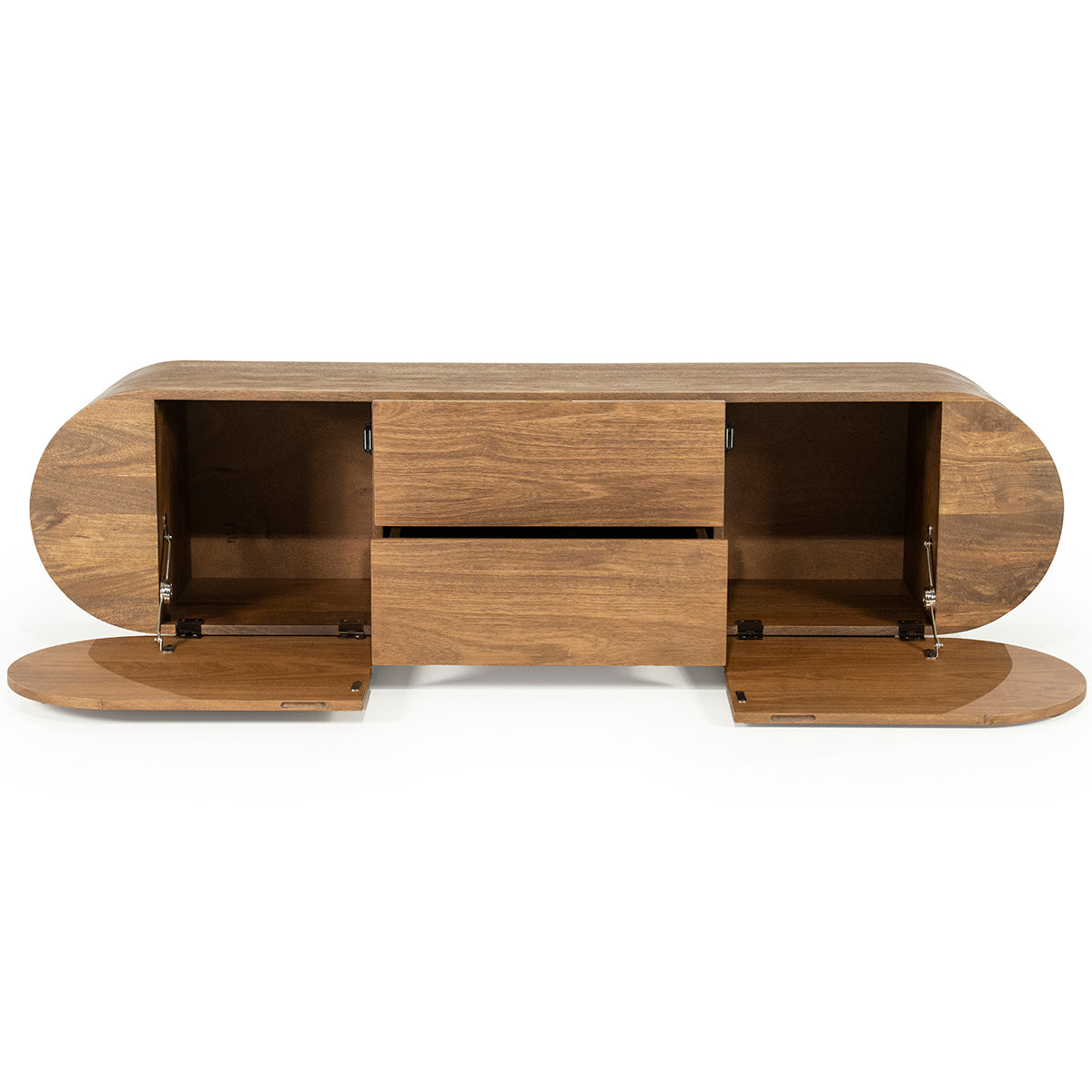 King Mango Wood 2 Drawers TV Cabinet