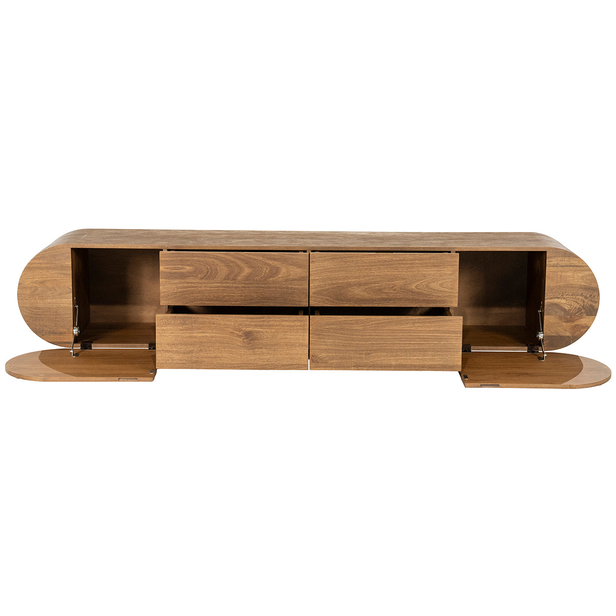 King Mango Wood 4 Drawers TV Cabinet