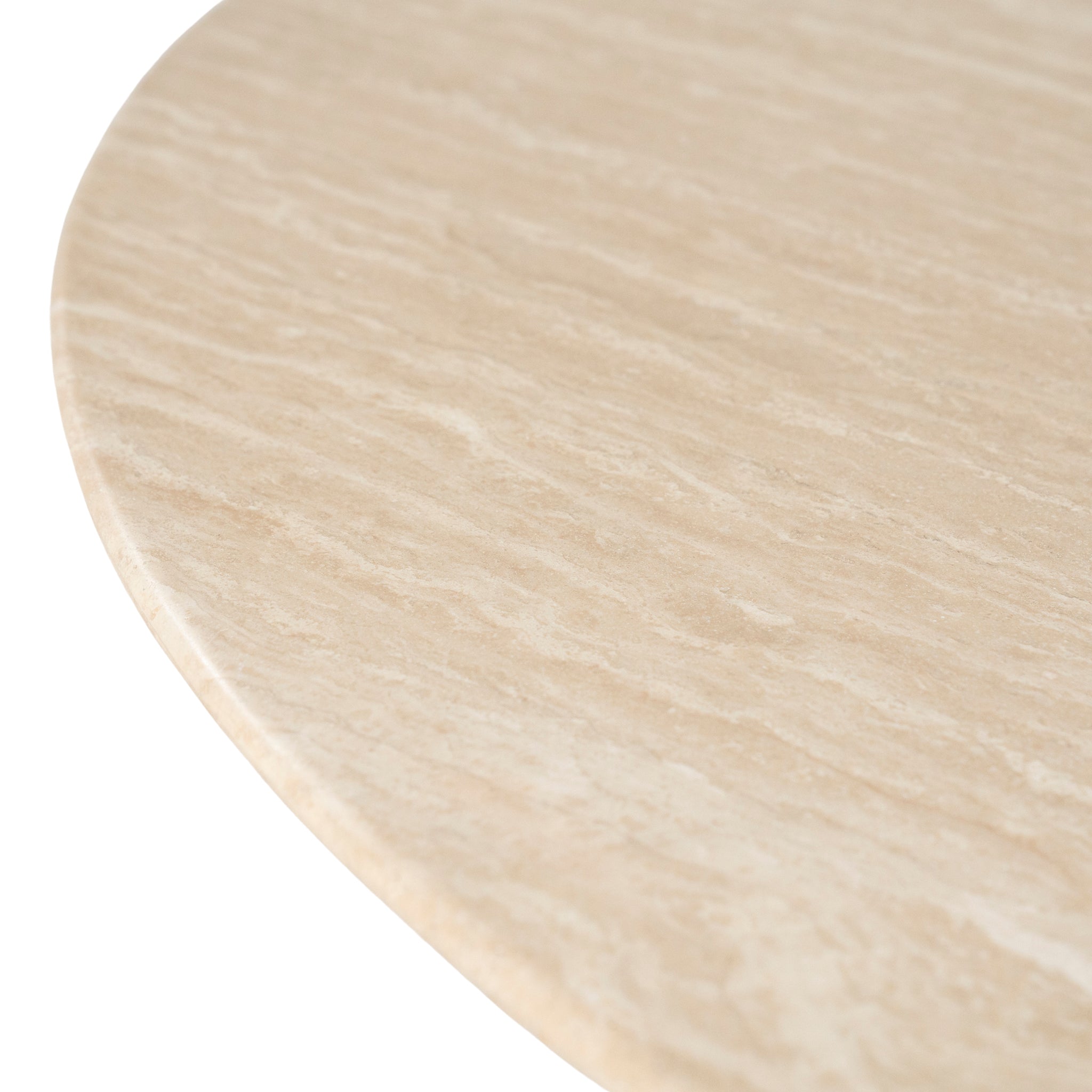 Lova Travertine/Oak Wood Dining Table