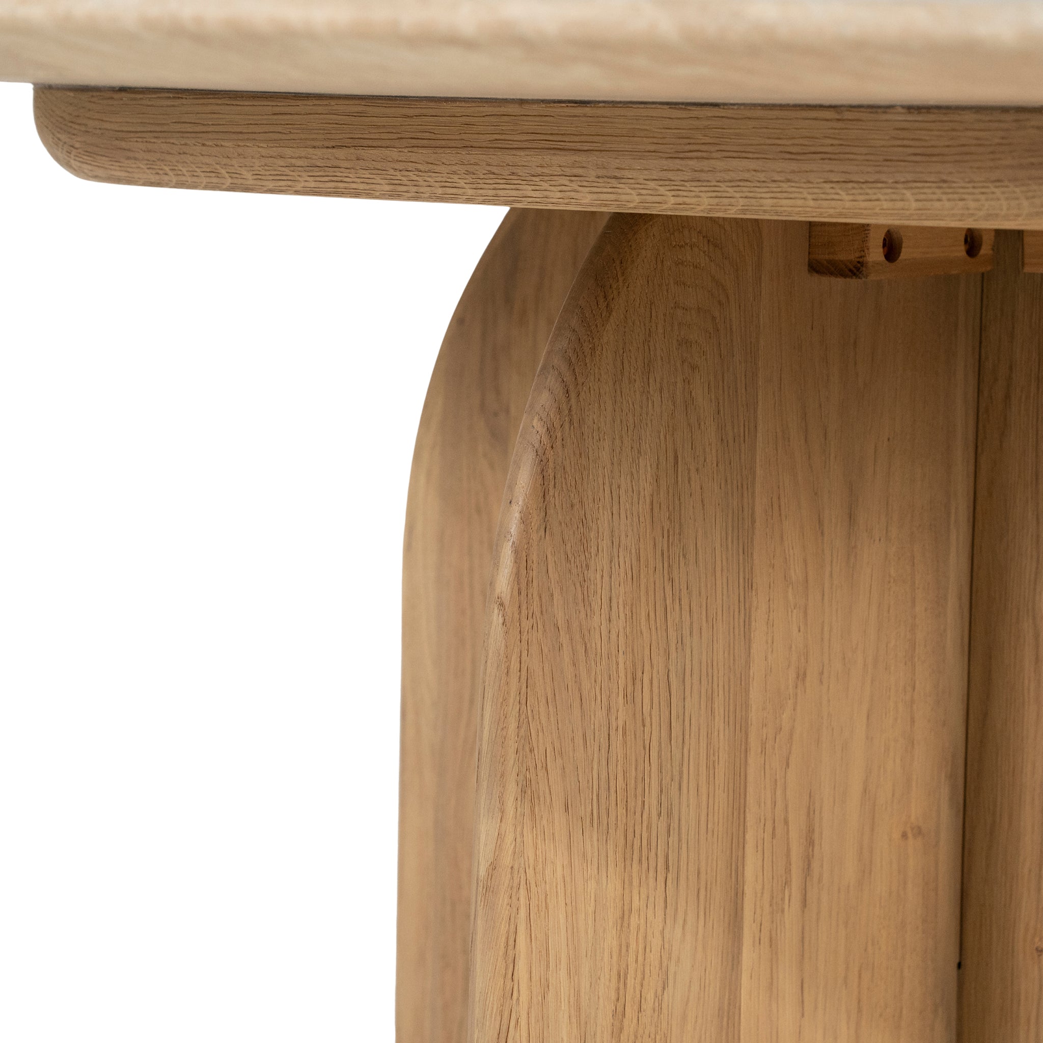 Lova Travertine/Oak Wood Dining Table