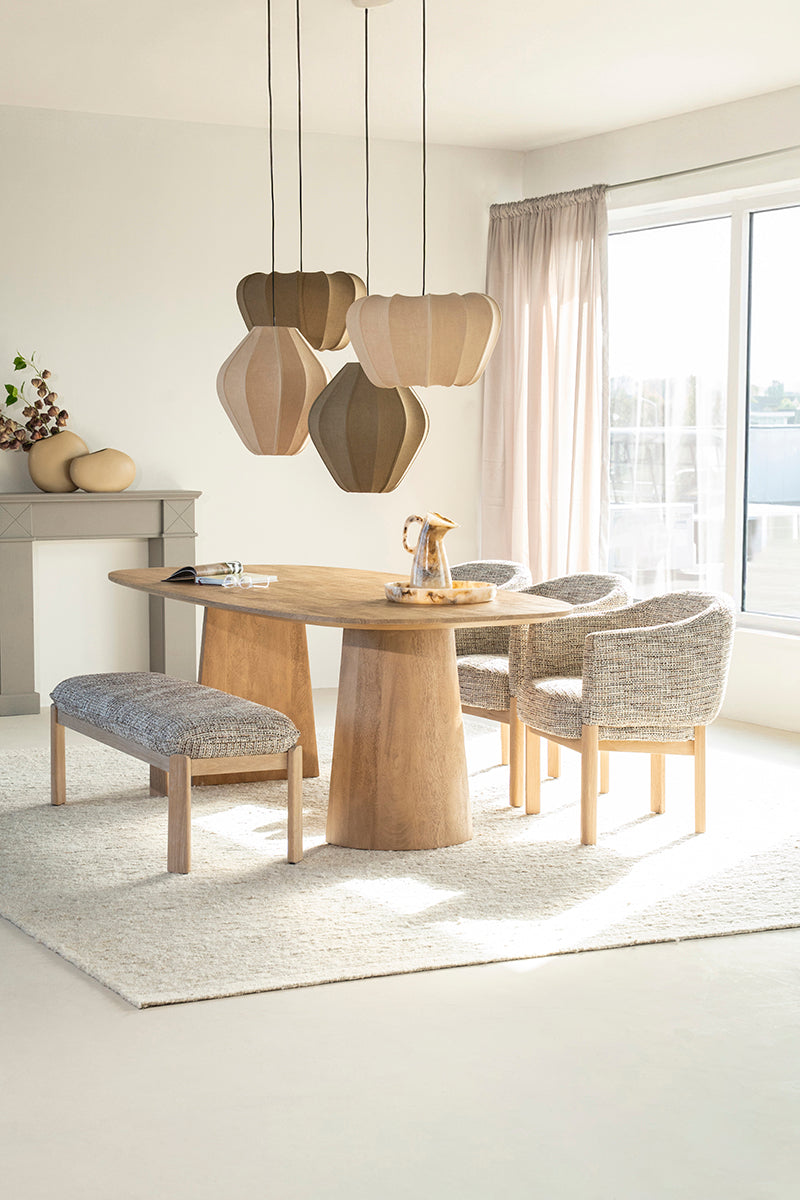 Lune Mango Wood Dining Table