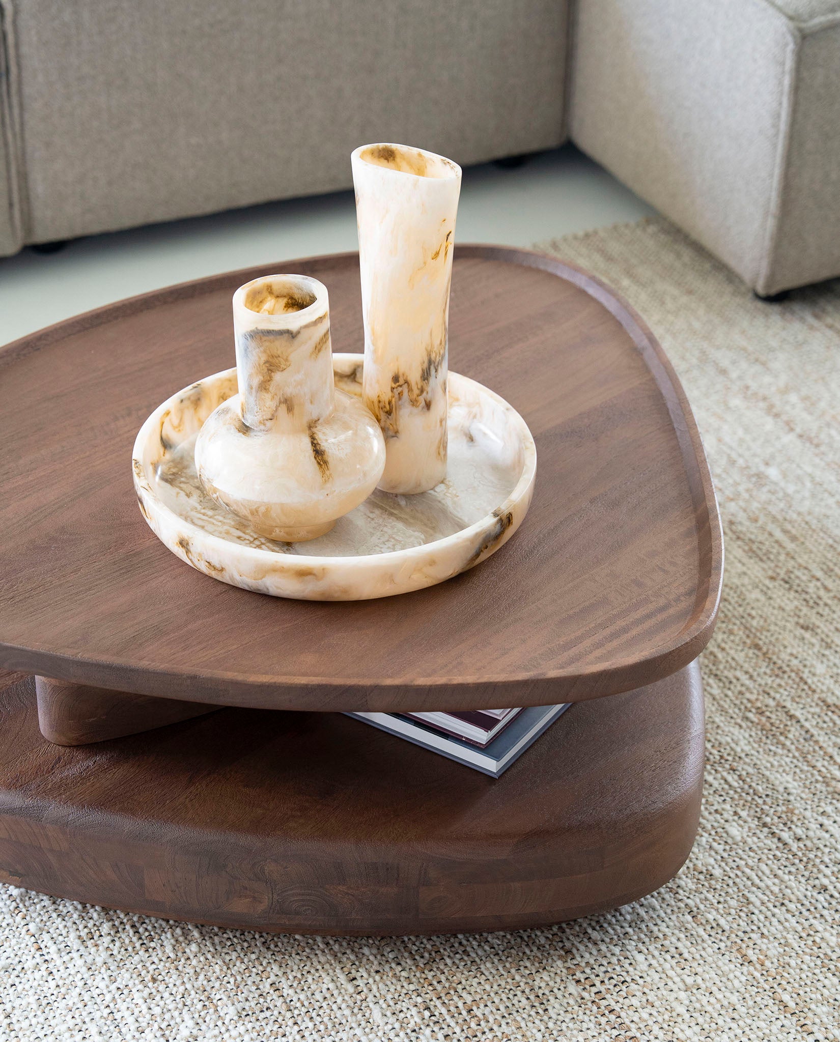 Nino Brown Mango Wood Coffee Table