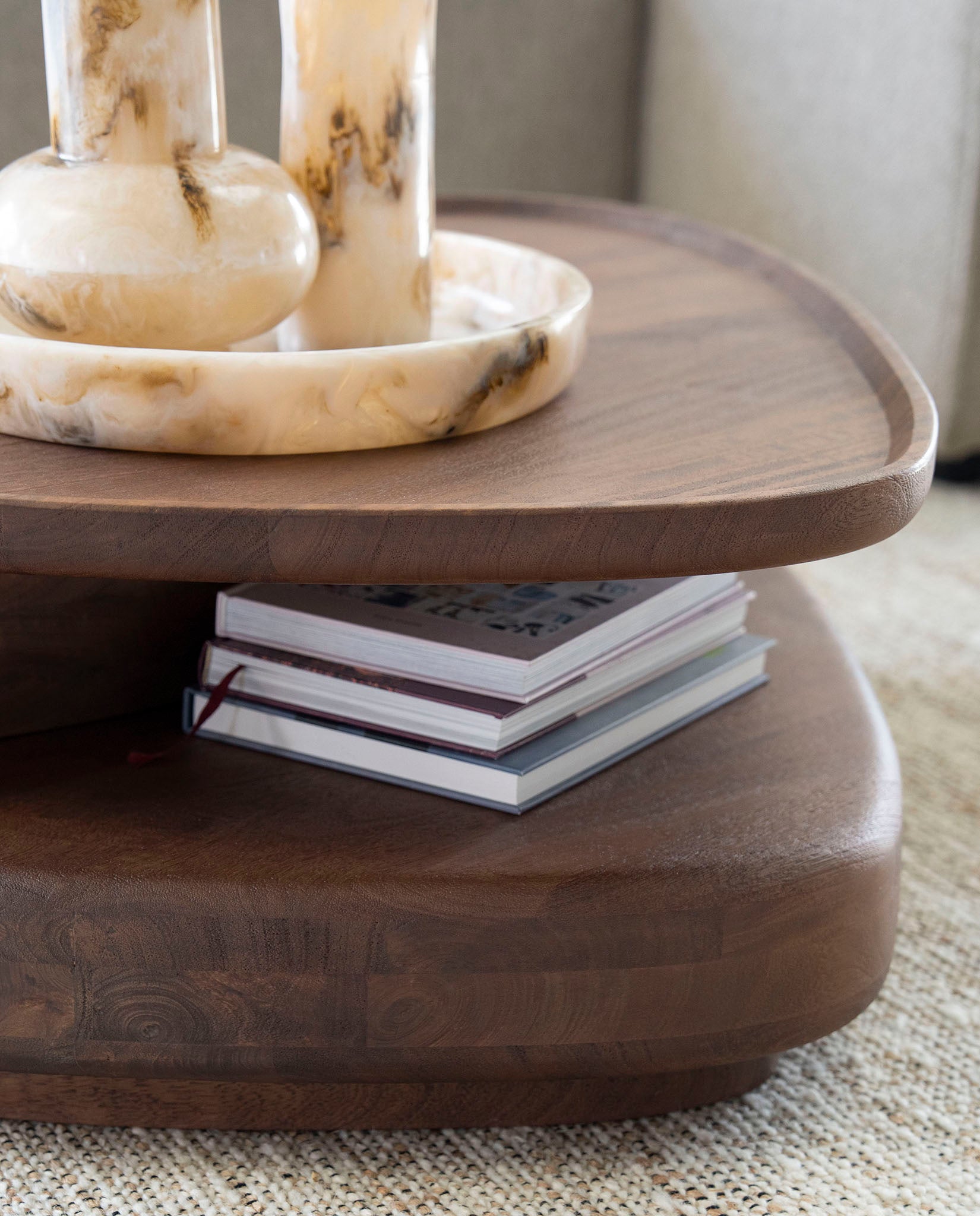 Nino Brown Mango Wood Coffee Table