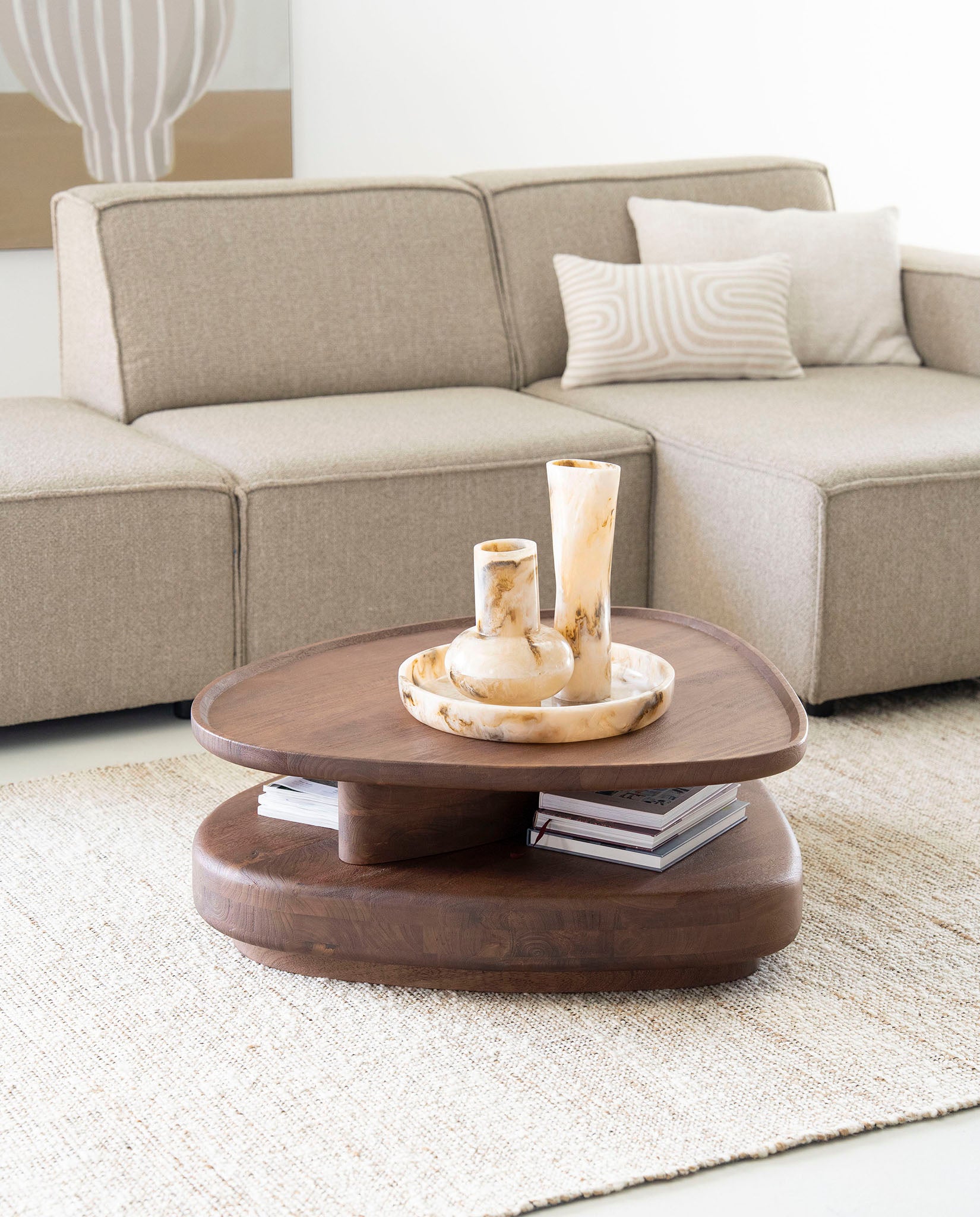 Nino Brown Mango Wood Coffee Table