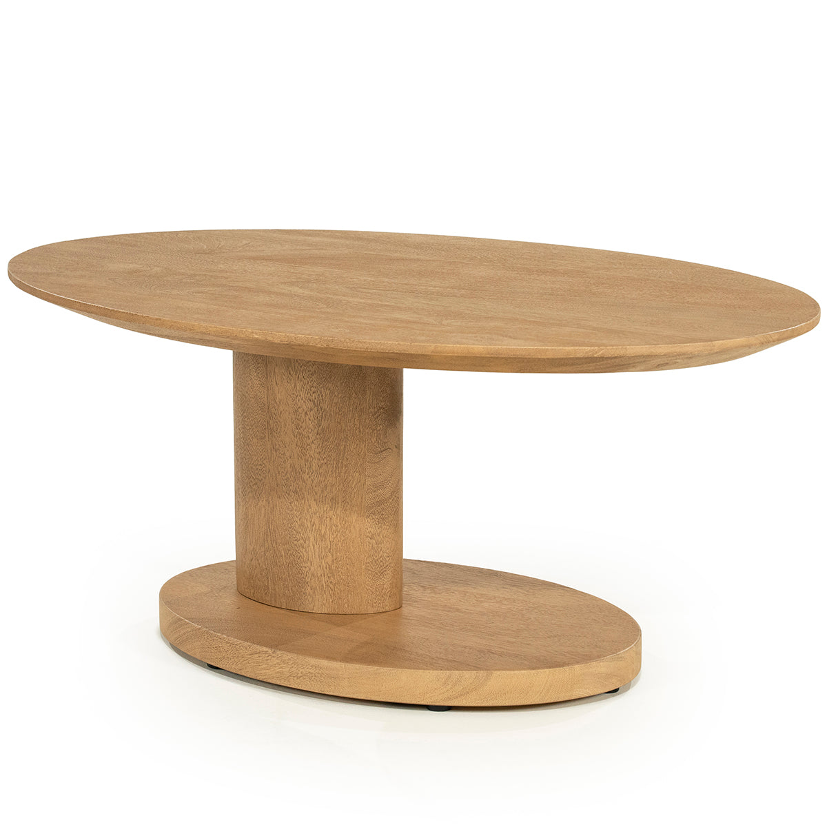Novia Mango Wood Oval Coffee Table