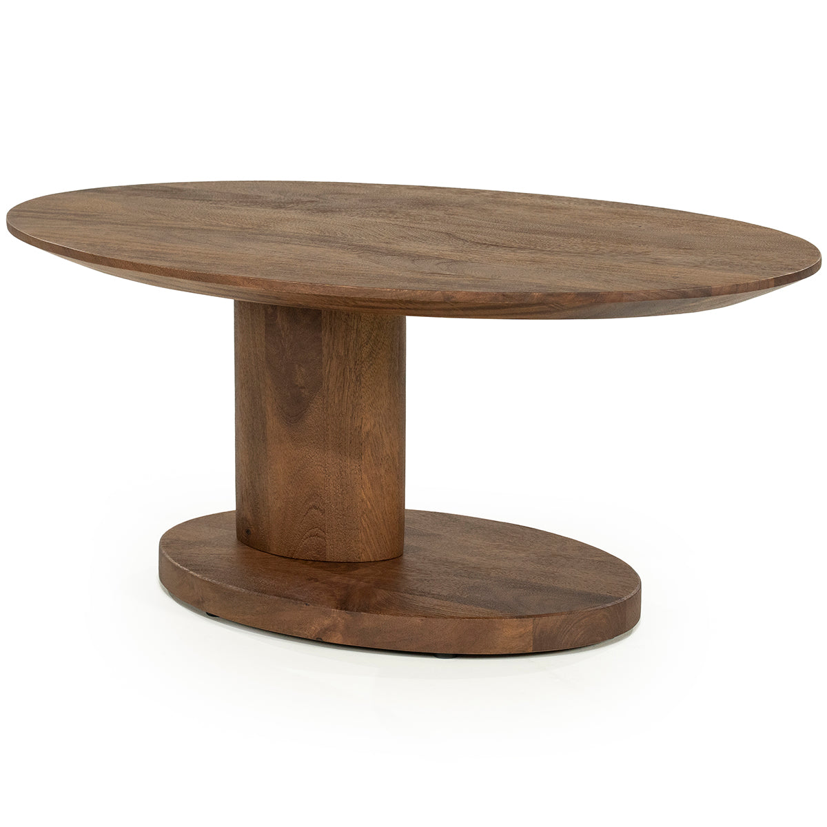 Novia Mango Wood Oval Coffee Table