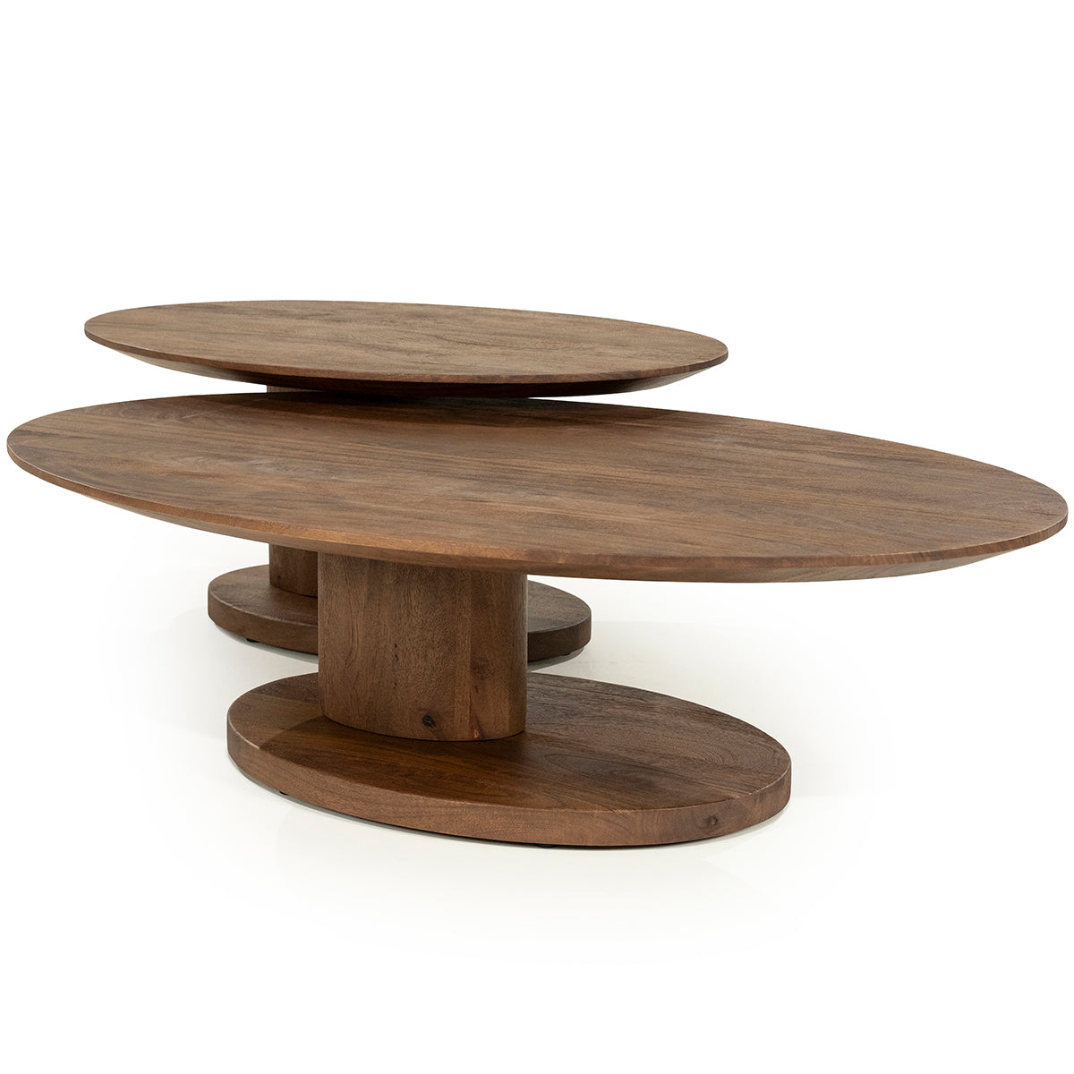 Novia Mango Wood Oval Coffee Table