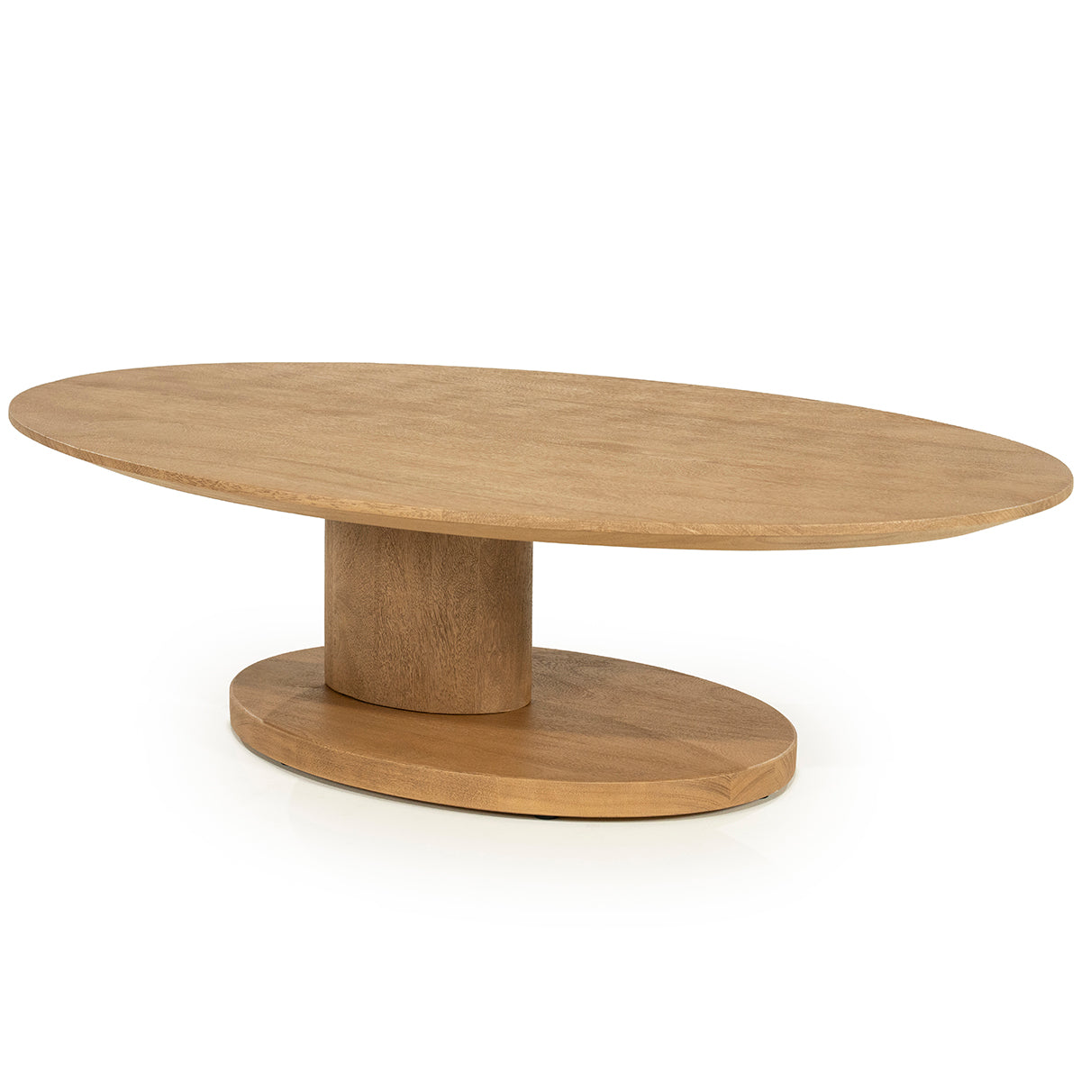 Novia Mango Wood Oval Coffee Table