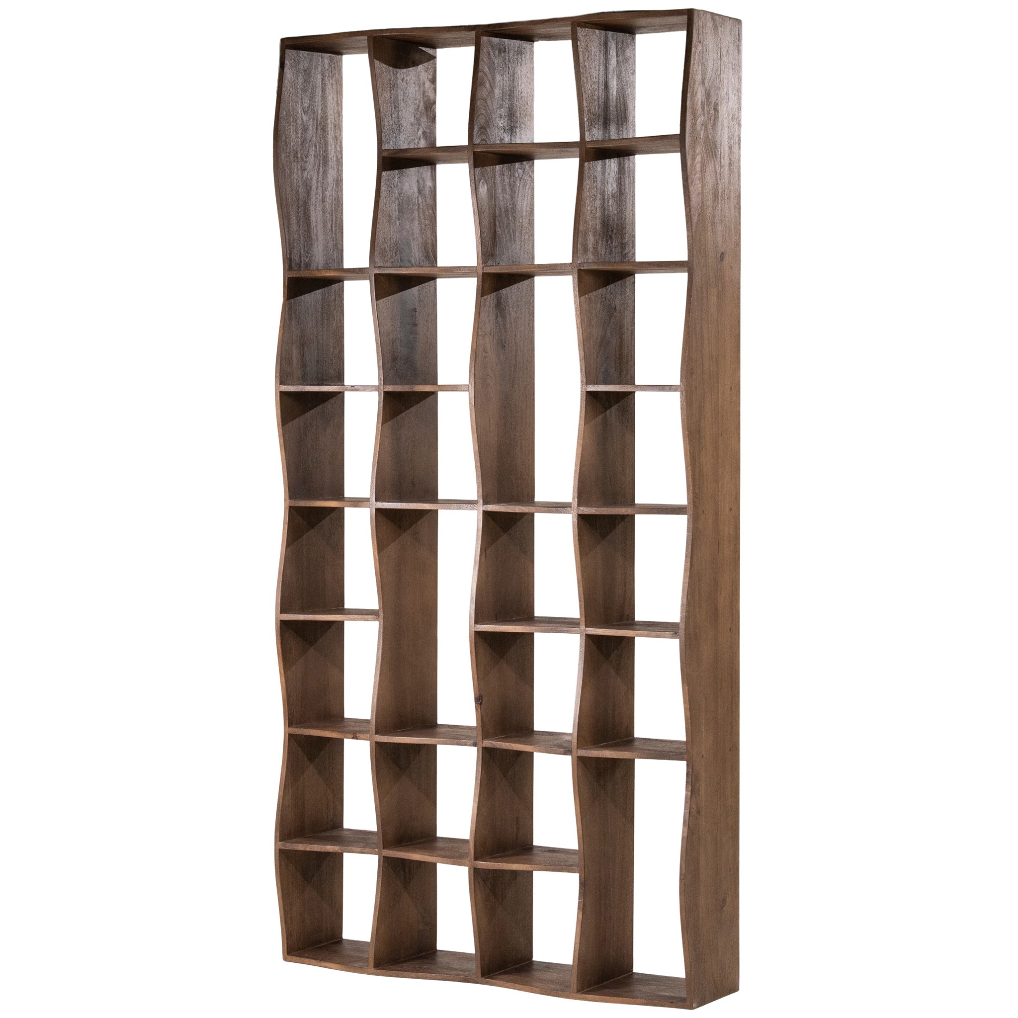Ozzy Brown Mango Wood Bookcase