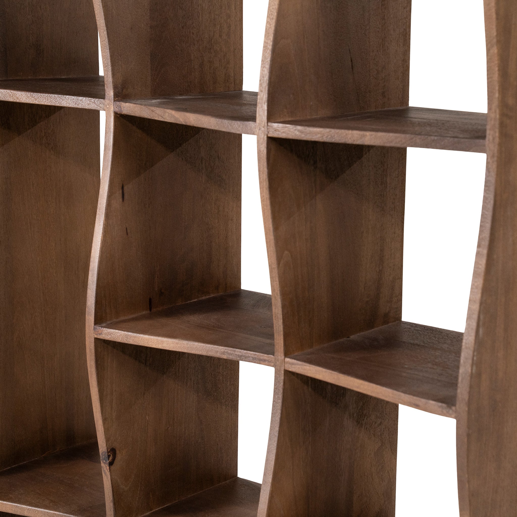 Ozzy Brown Mango Wood Bookcase