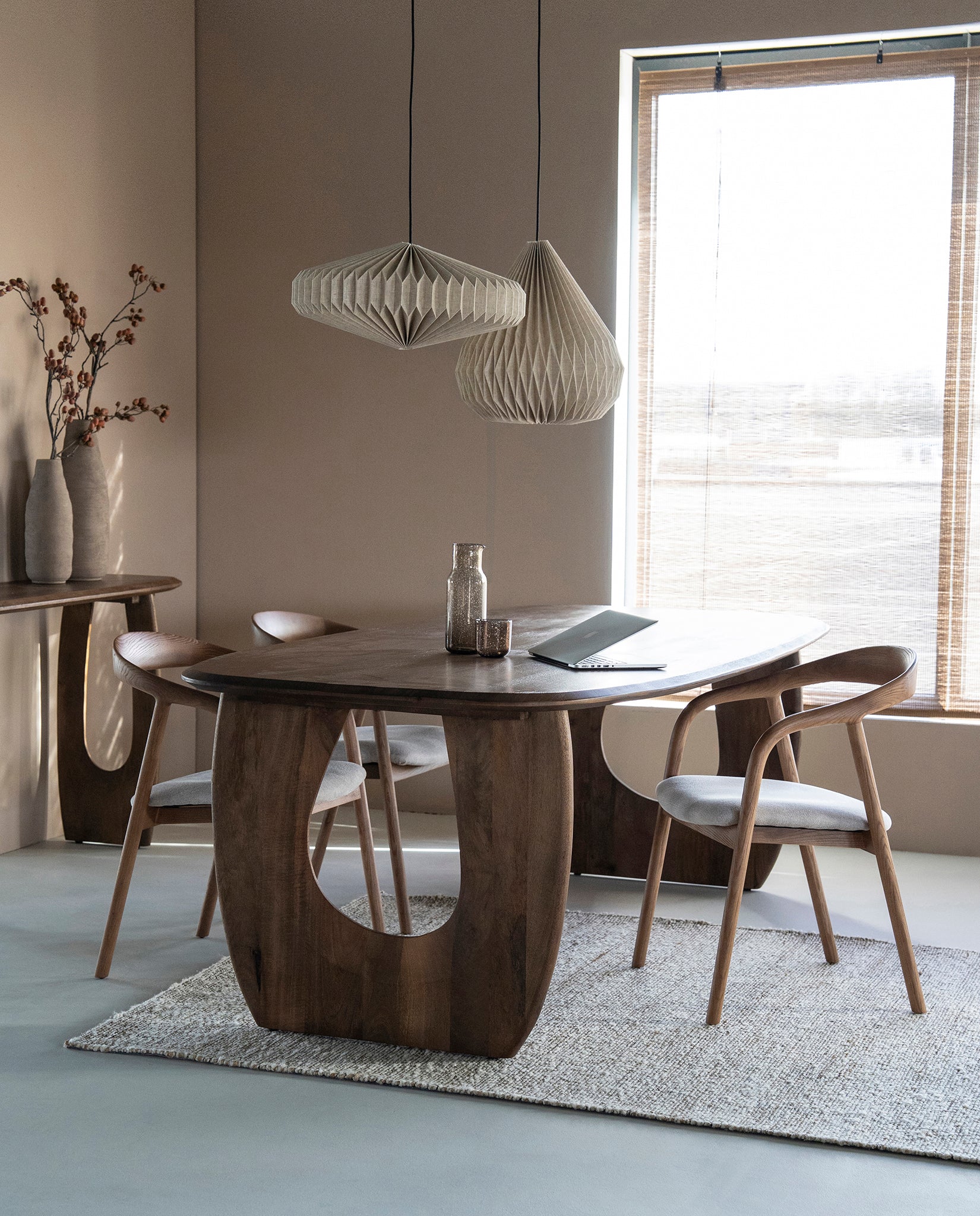 Phoebe Brown Mango Wood Dining Table