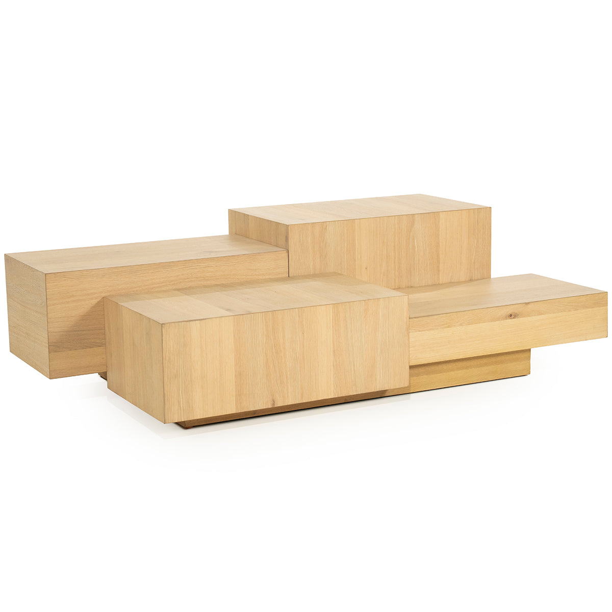 Quinten Oak Wood Rectangular Coffee Table