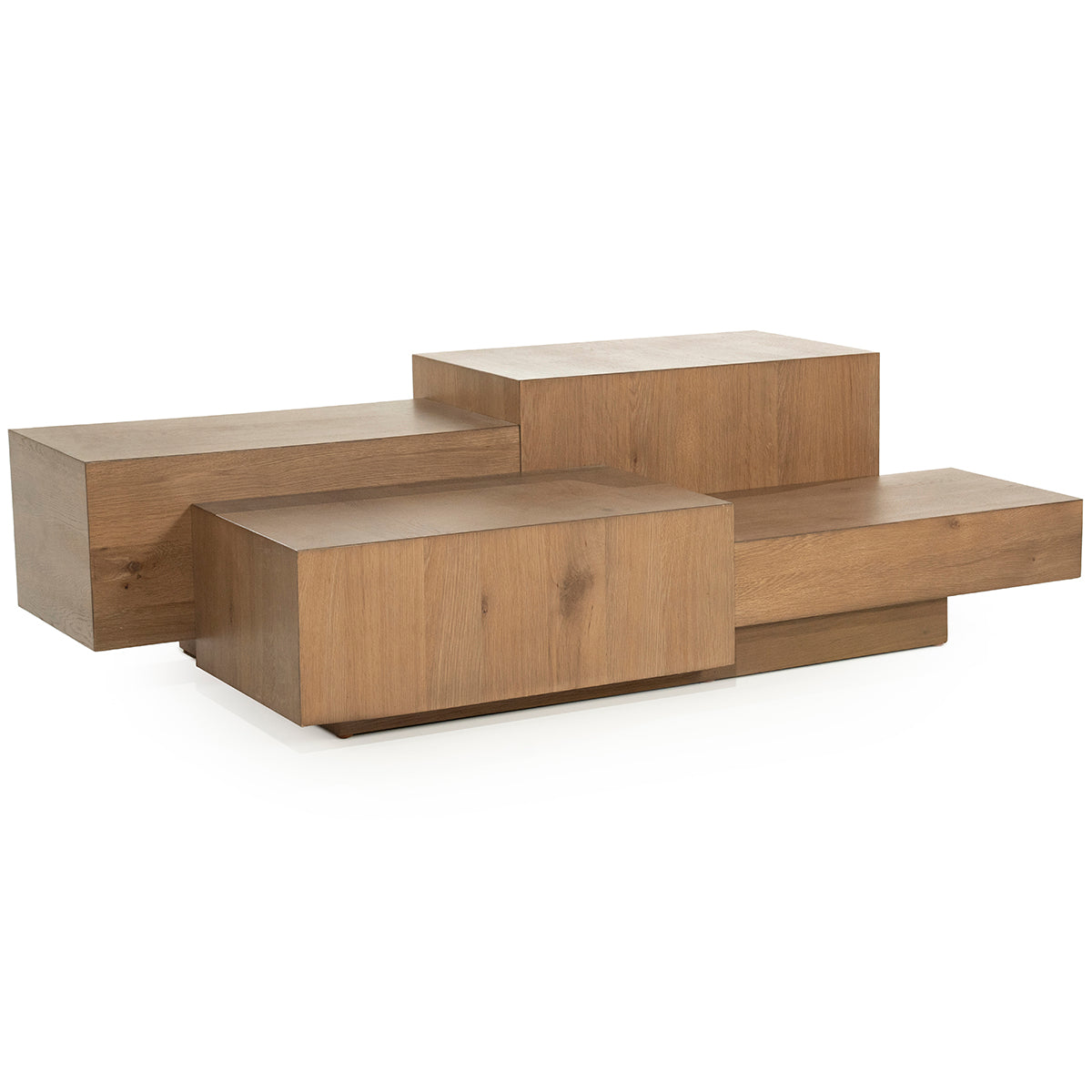 Quinten Oak Wood Rectangular Coffee Table