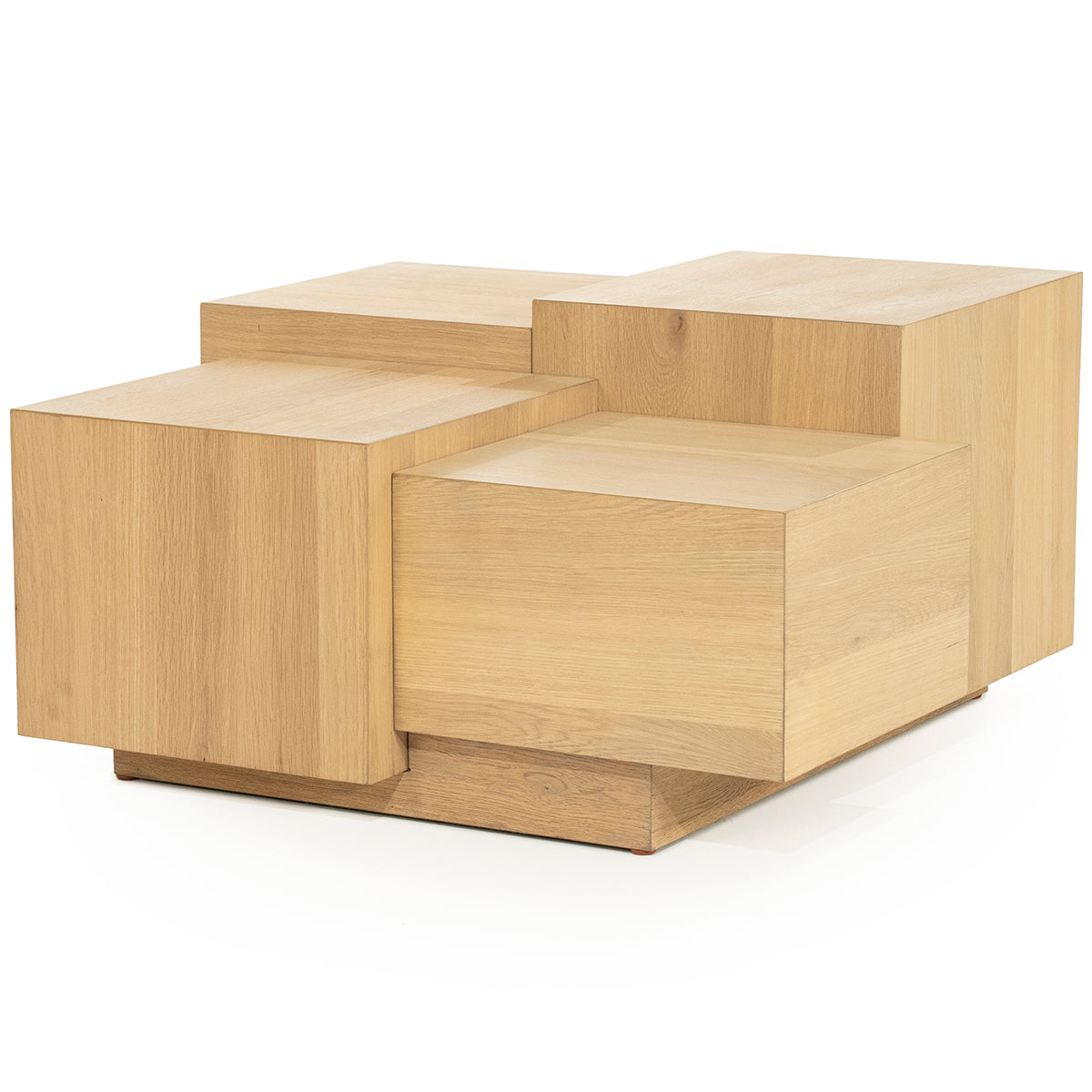 Quinten Oak Wood Square Coffee Table