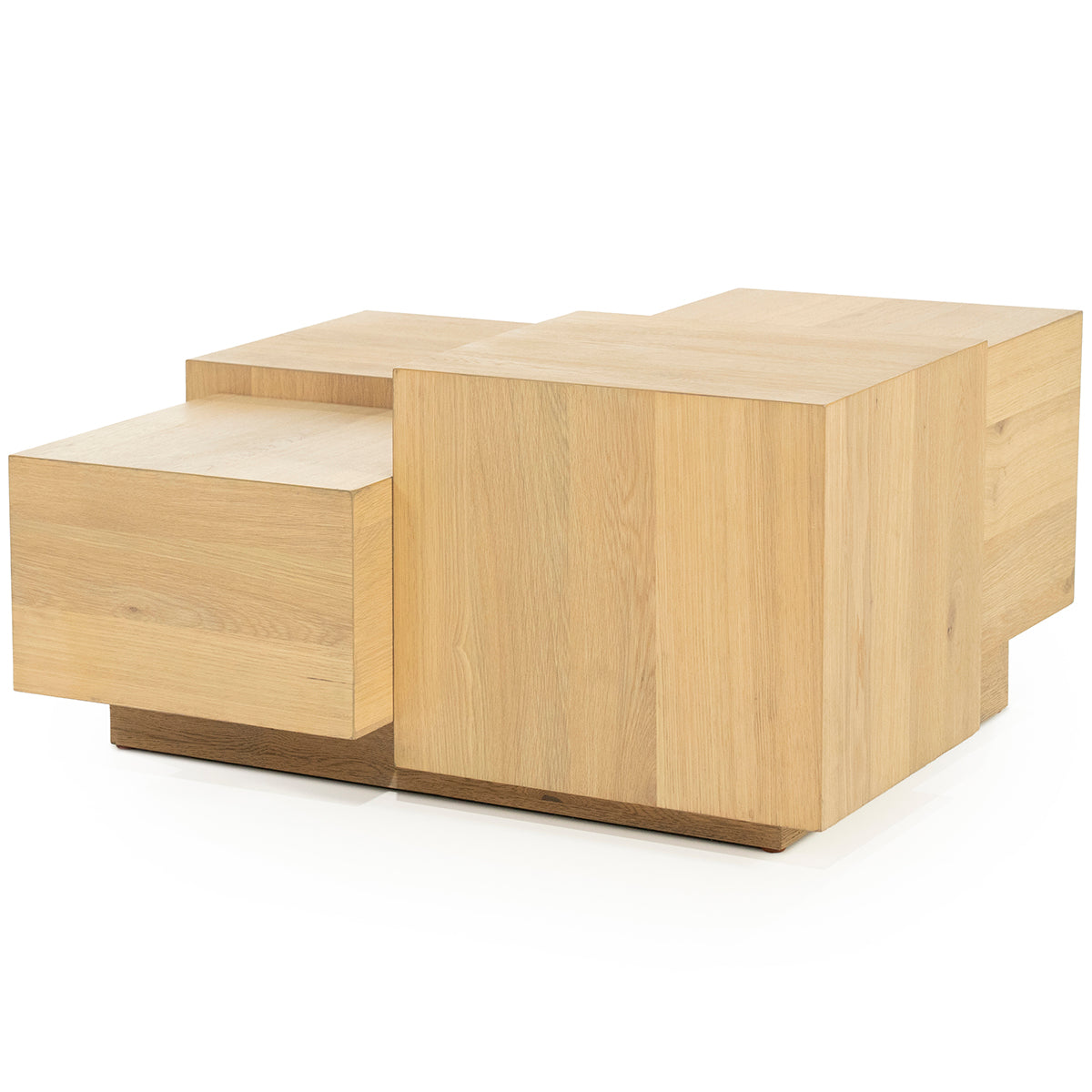 Quinten Oak Wood Square Coffee Table