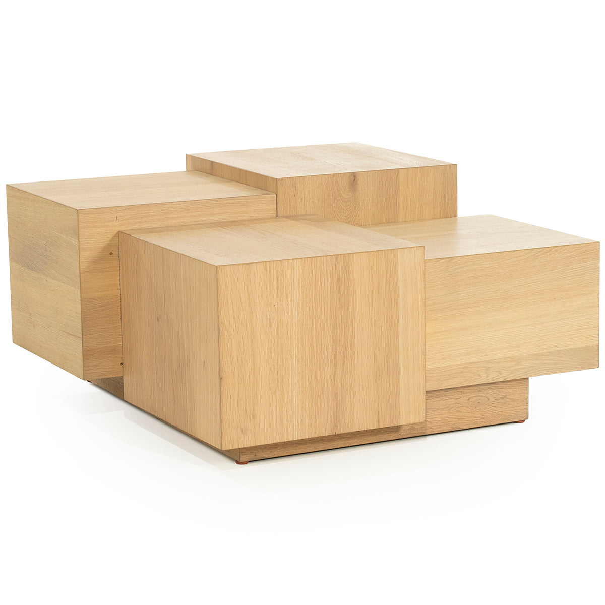 Quinten Oak Wood Square Coffee Table