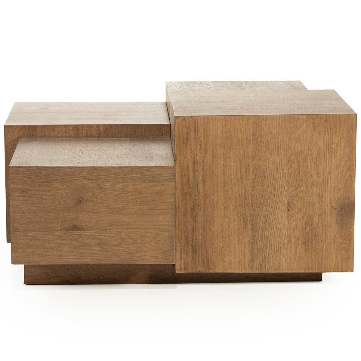 Quinten Oak Wood Square Coffee Table