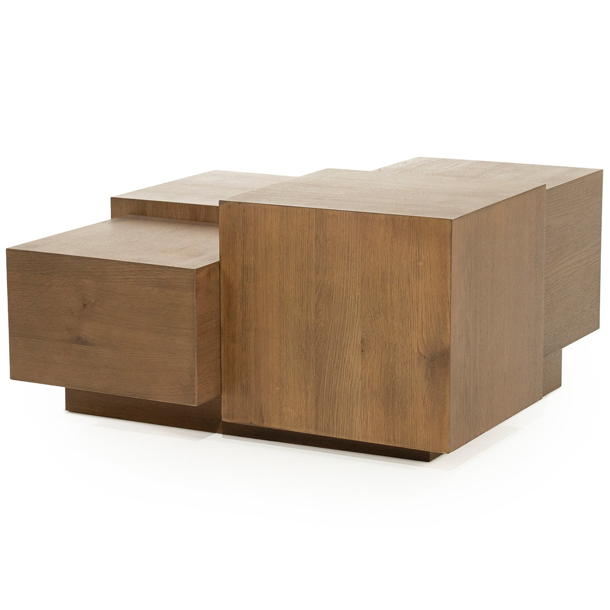 Quinten Oak Wood Square Coffee Table