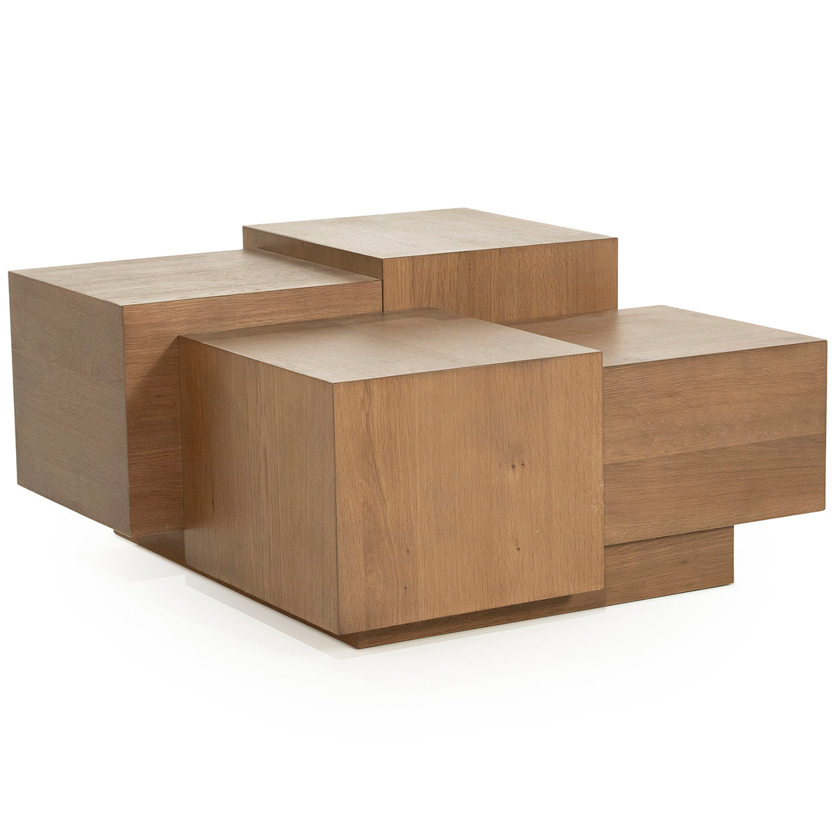 Quinten Oak Wood Square Coffee Table