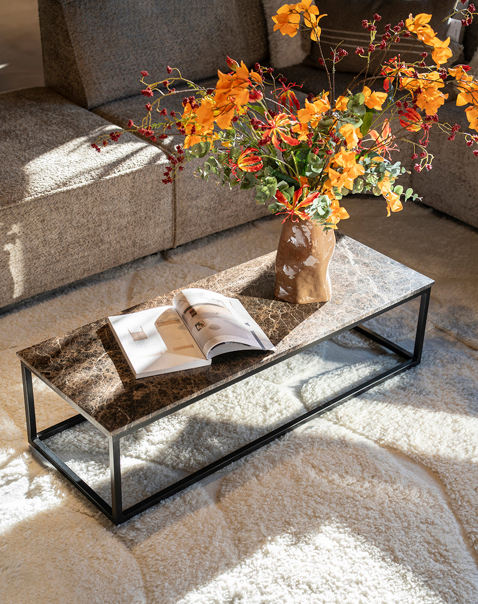 Rico Marble Rectangular Coffee Table