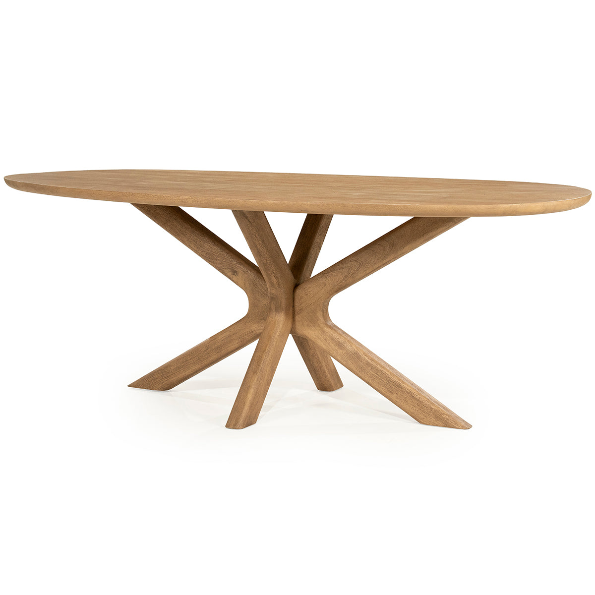 Tycho Mango Wood Oval Dining Table