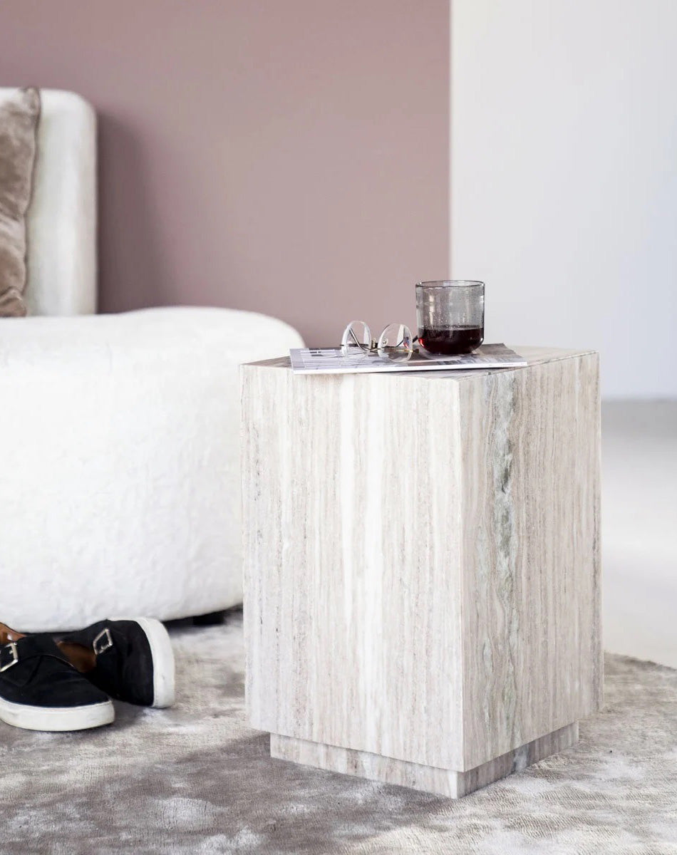 Vince Marble Side Table