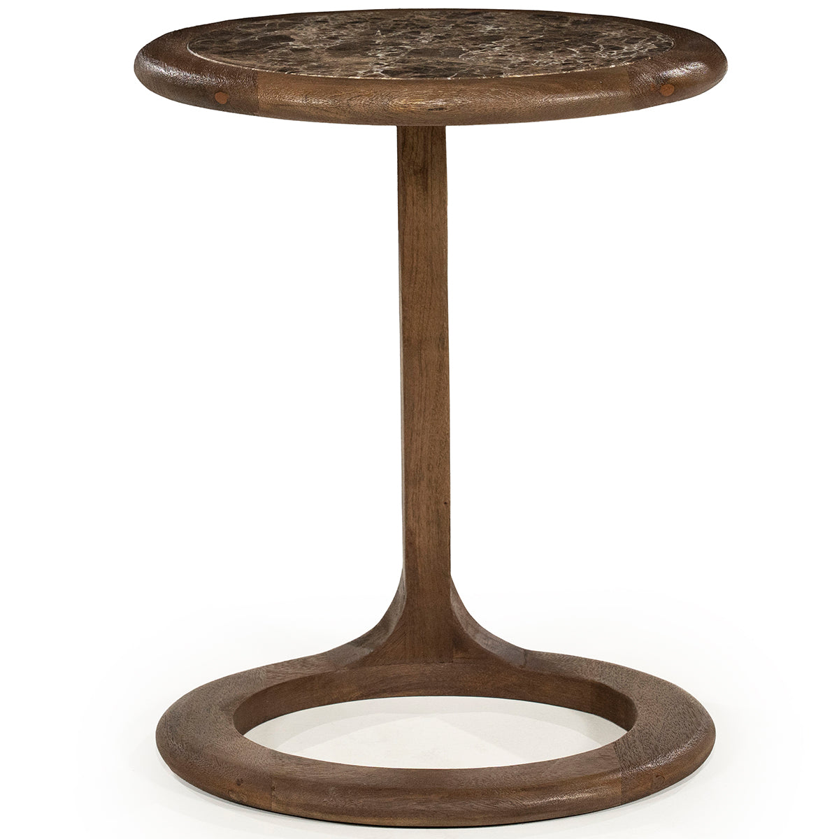 Vito Mango Wood/Marble Side Table