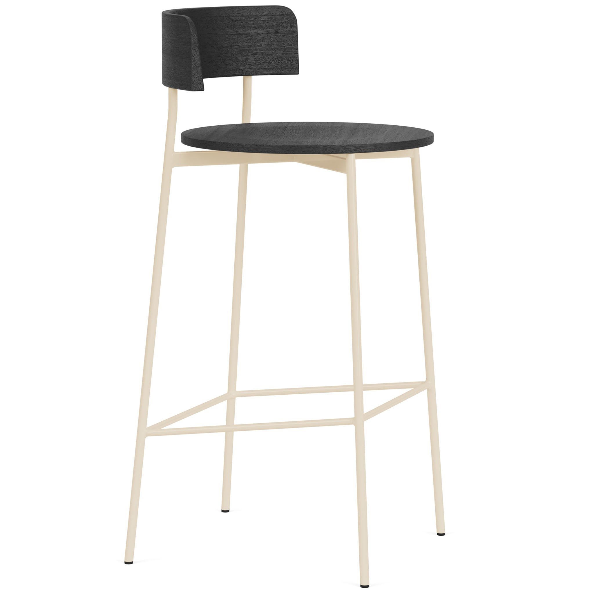 Friday Barstool with Wooden Seat