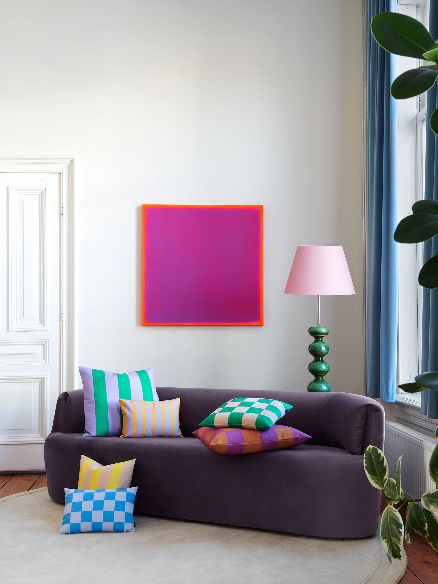 Huf 3 Seater Curved Sofa