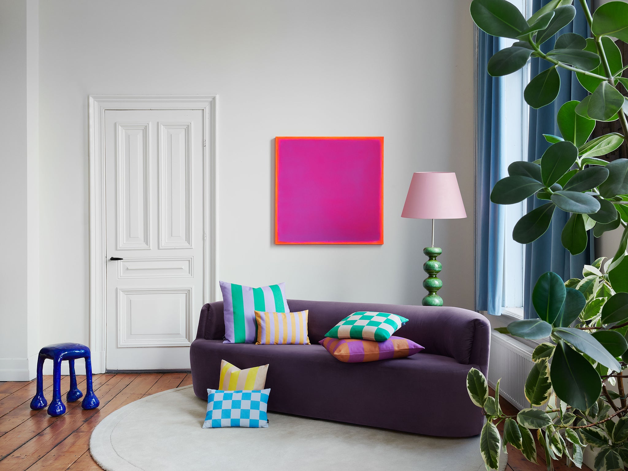 Huf 3 Seater Curved Sofa