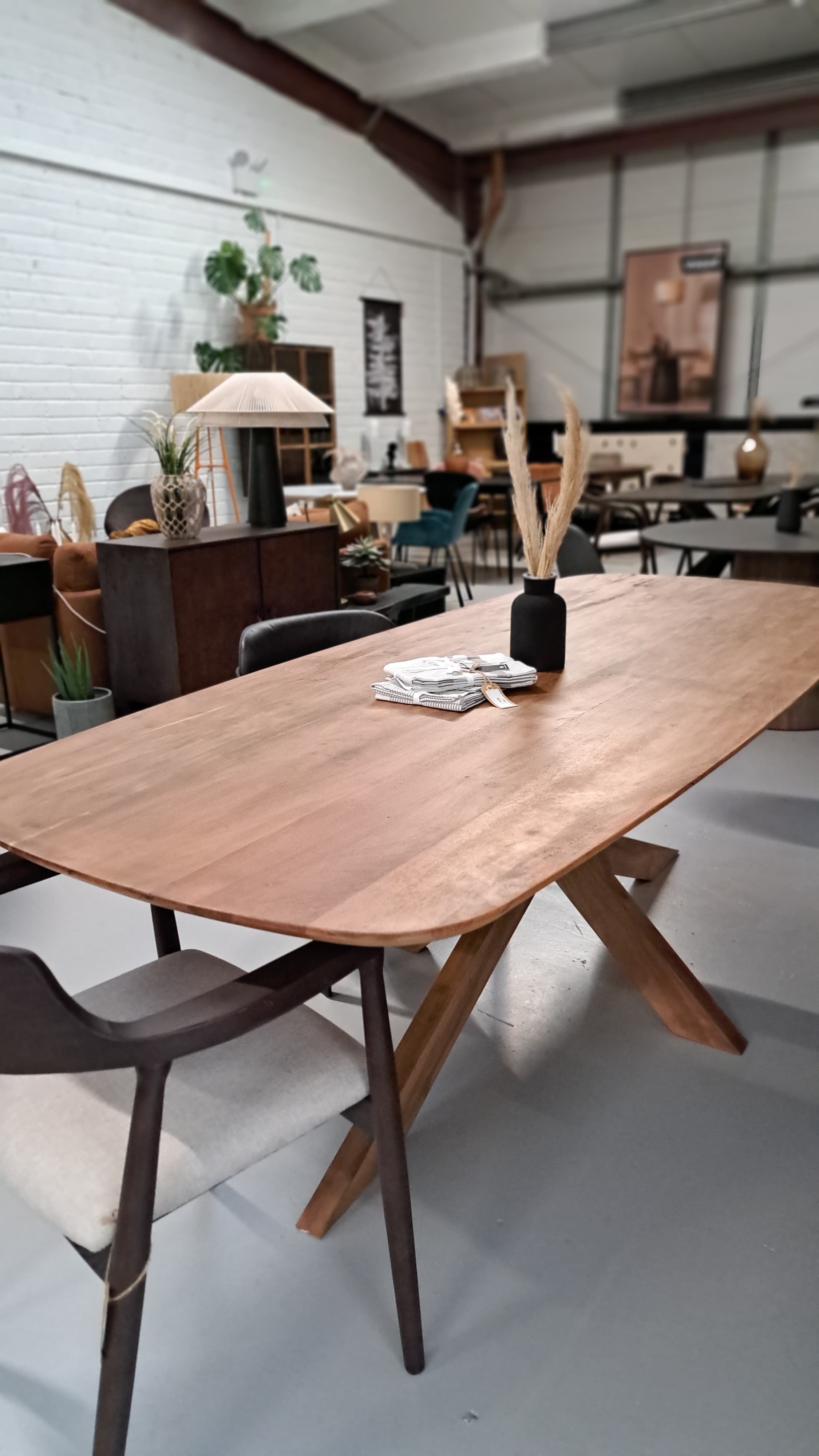 Nikki Light Brown Dining Table 240 cm (Discontinued Collection/Outlet)
