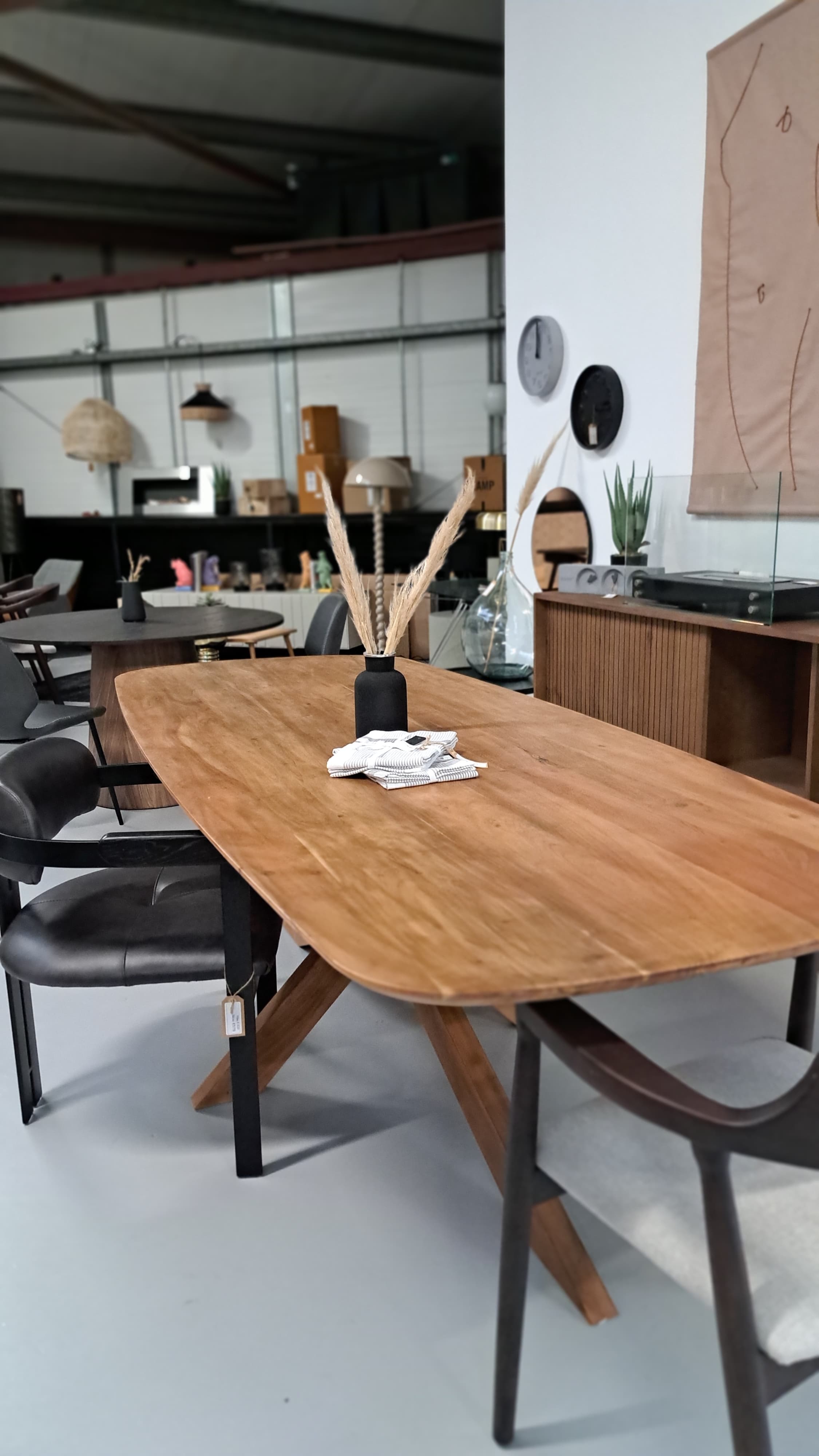 Nikki Light Brown Dining Table 240 cm (Discontinued Collection/Outlet)