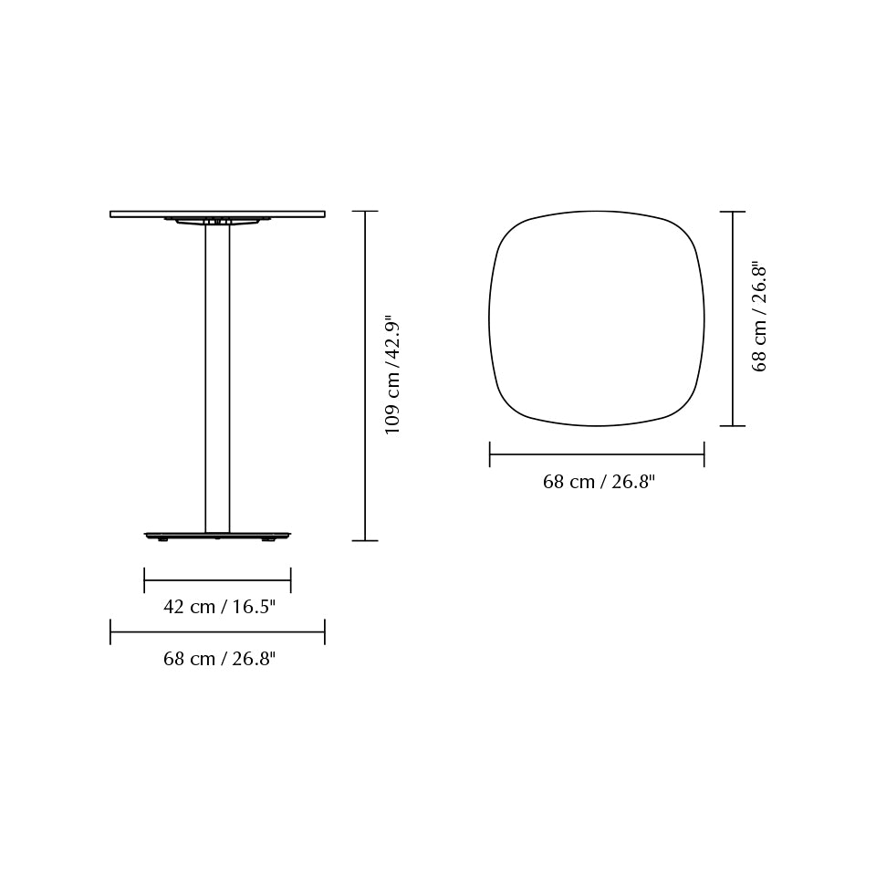 Gather Travertin Bat Table