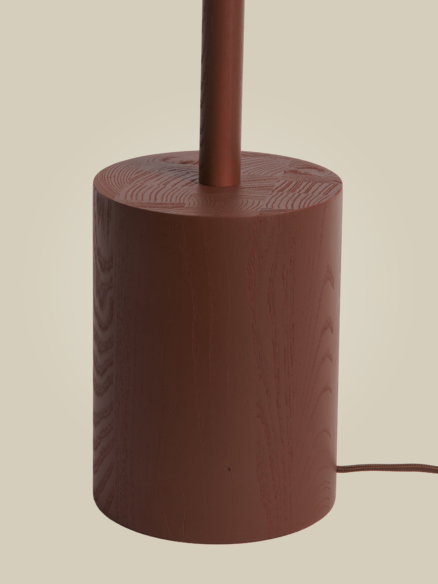 Okinawa Ash Wood 2 Shade Floor Lamp
