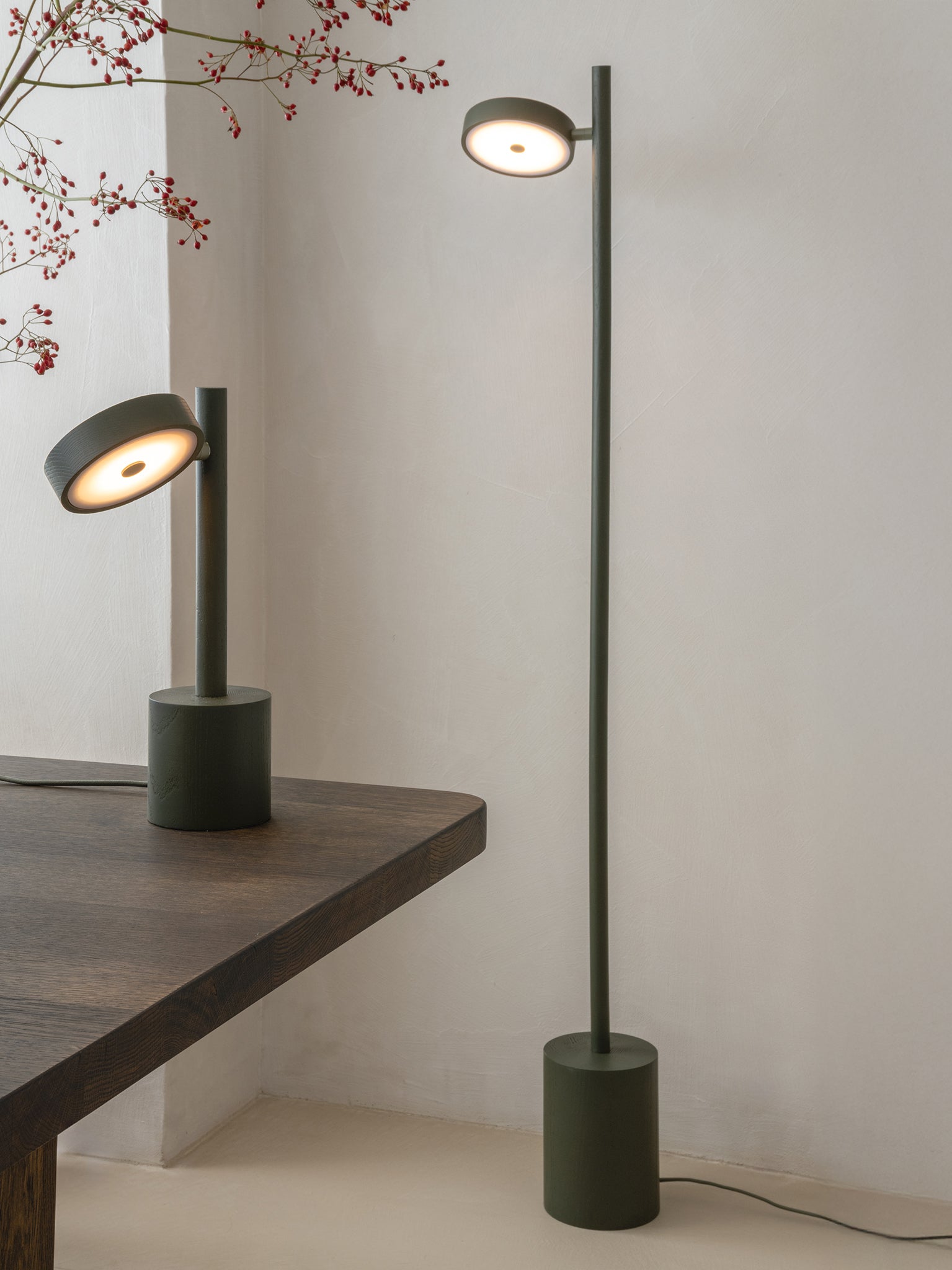 Okinawa Ash Wood Floor Lamp