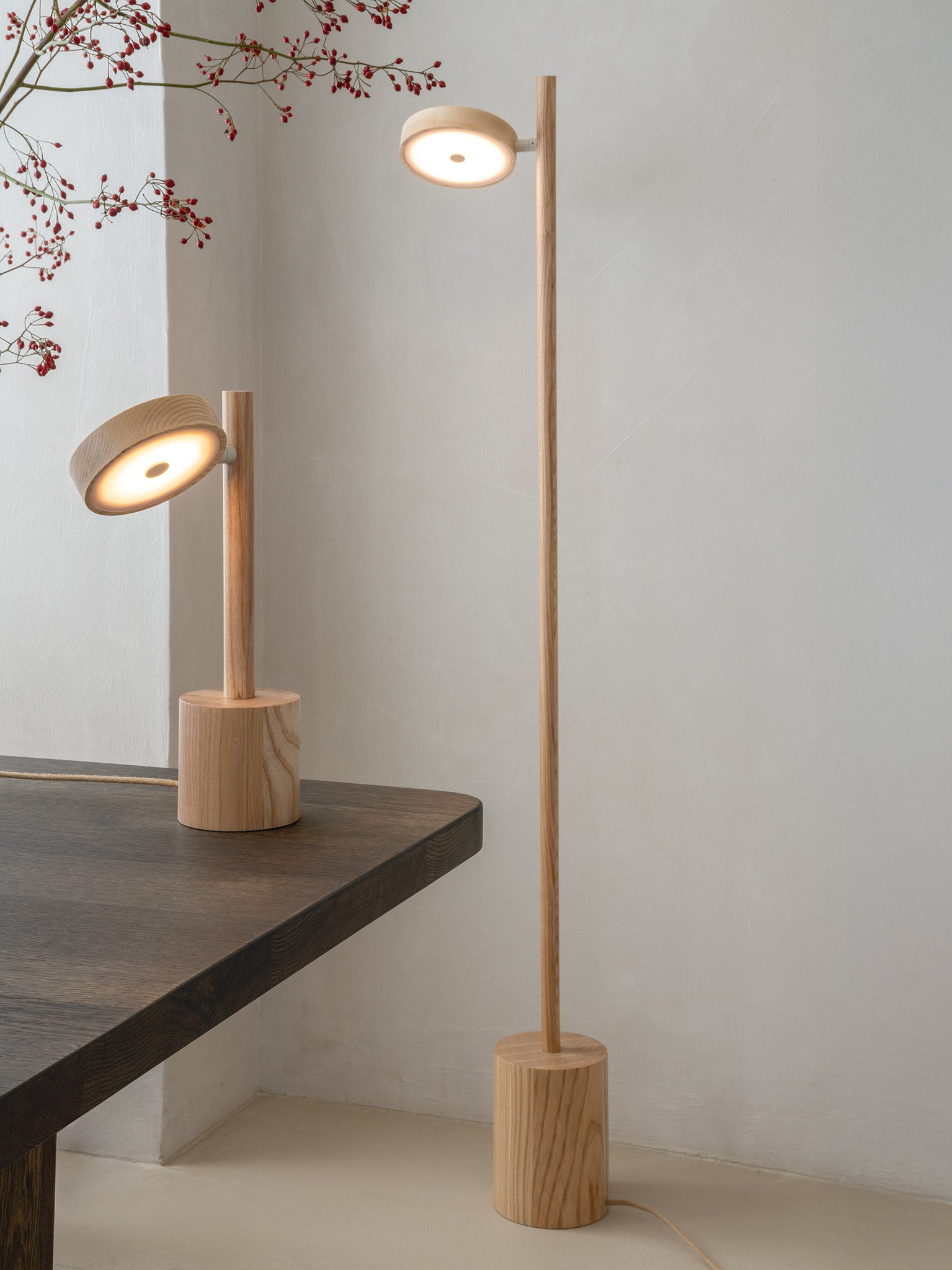Okinawa Ash Wood Table Lamp