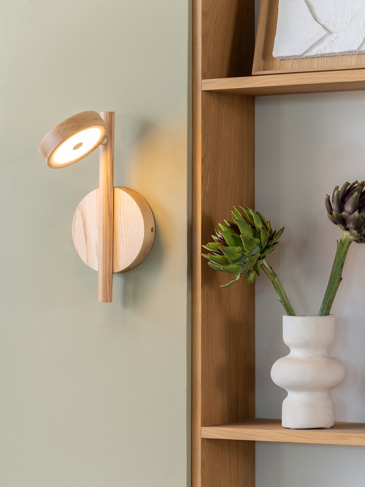 Okinawa Ash Wood Wall Lamp