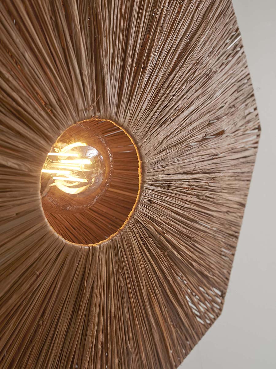 Panama Raffia Octogon Ceiling Lamp - WOO .Design