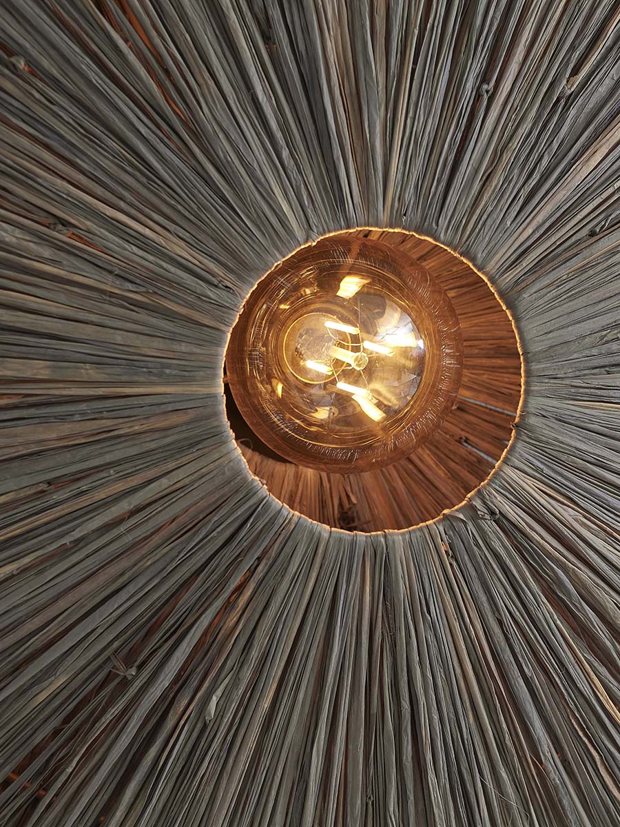 Panama Raffia Octogon Ceiling Lamp - WOO .Design