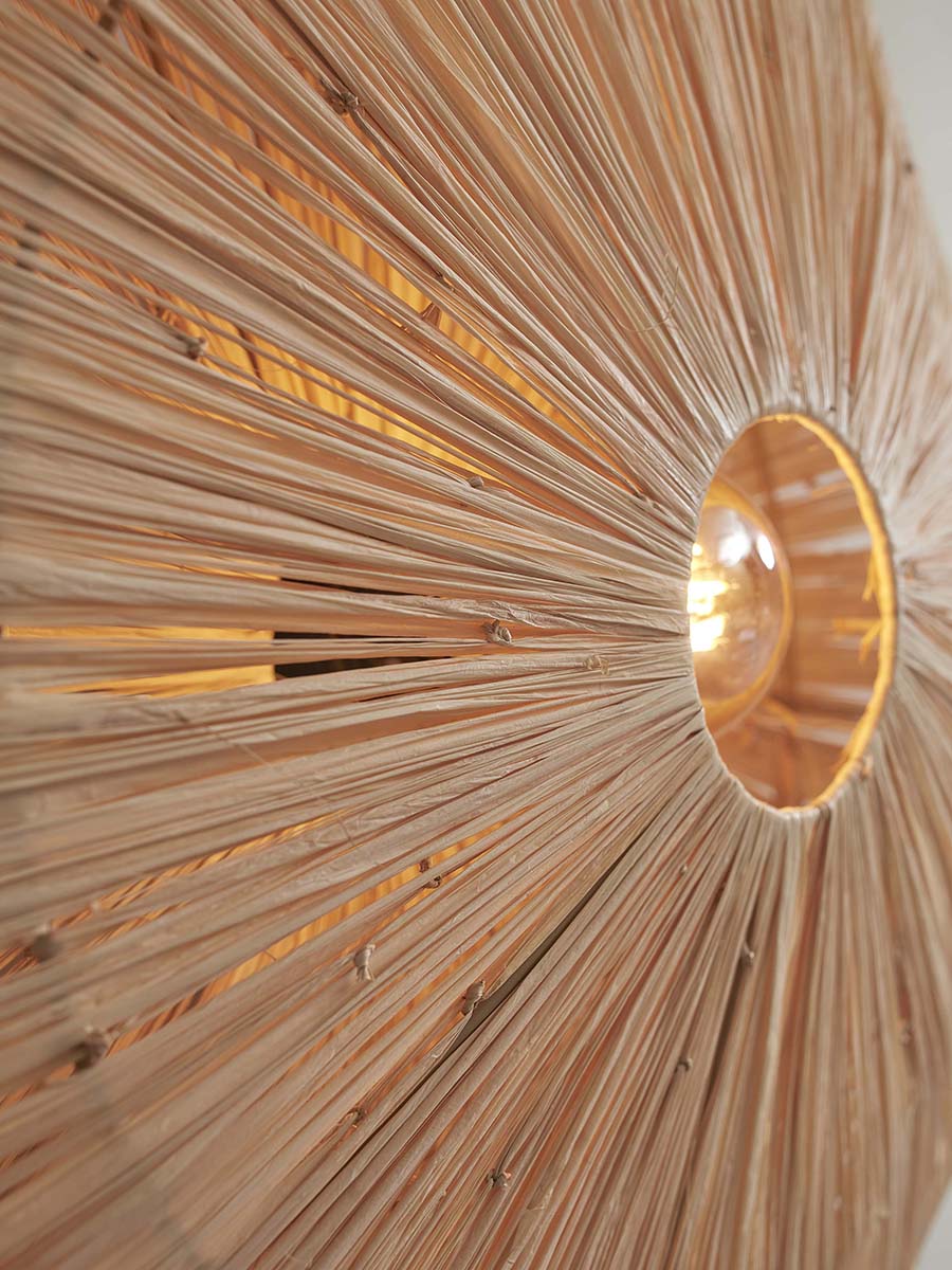 Panama Raffia Octogon Ceiling Lamp - WOO .Design