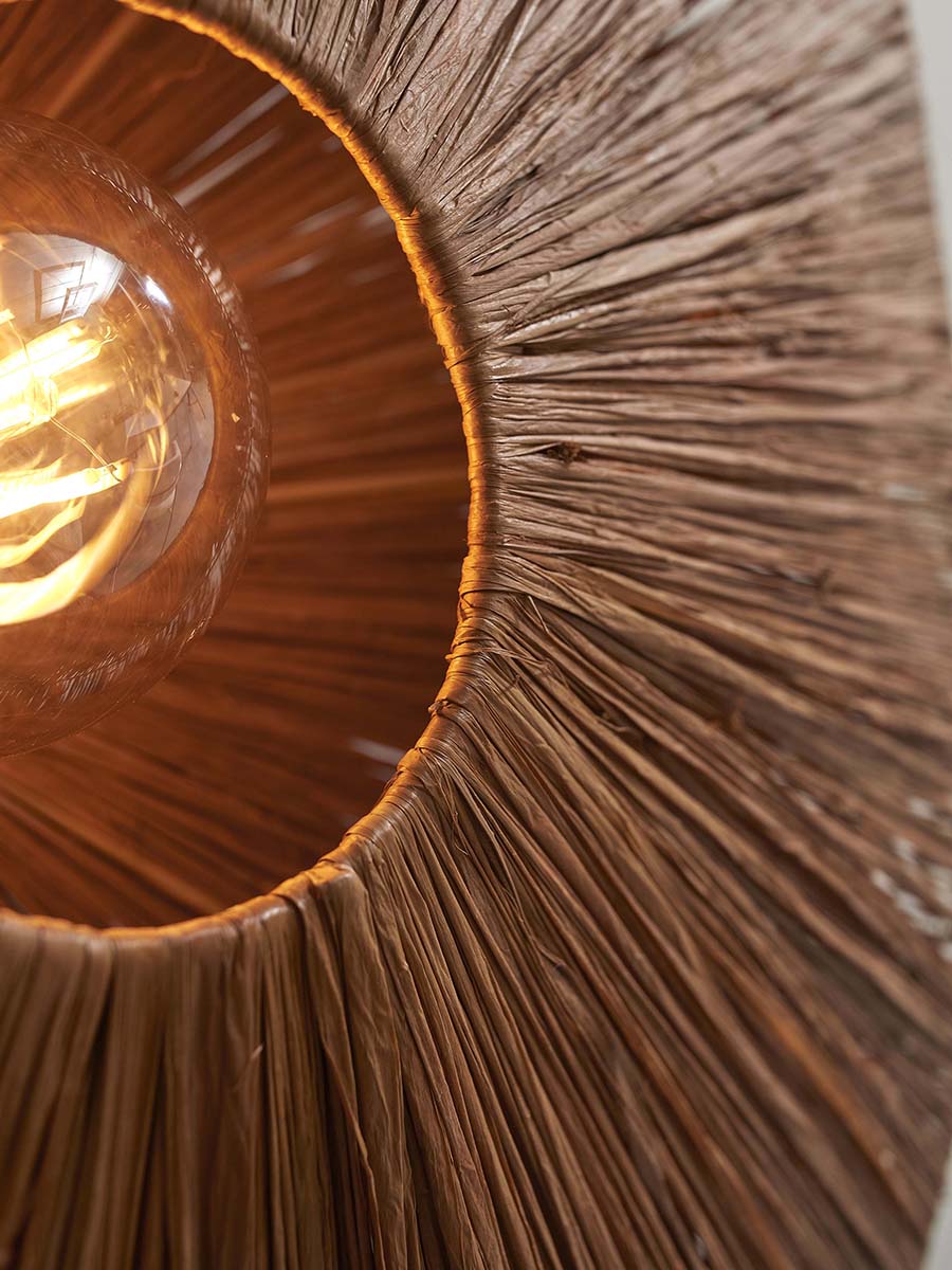 Panama Raffia Octogon Wall Lamp - WOO .Design