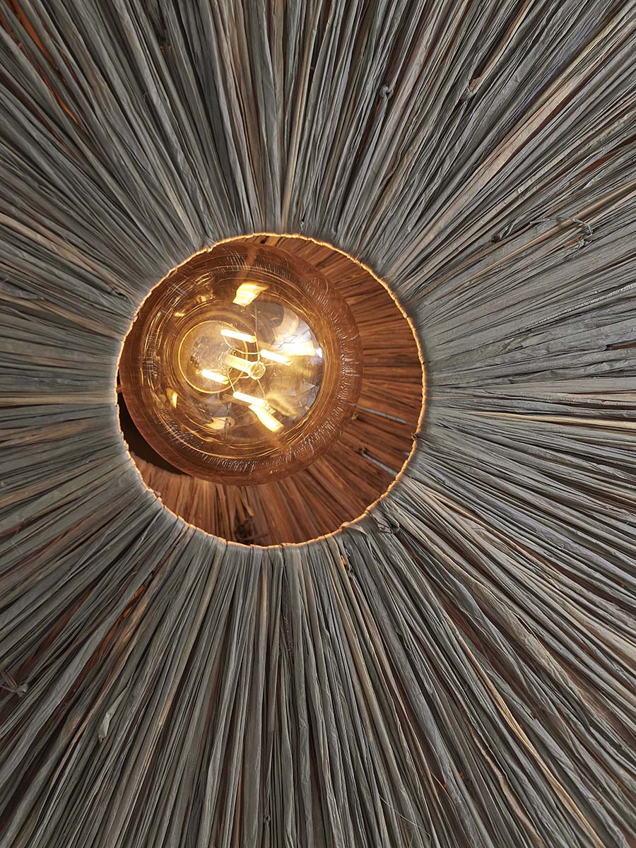 Panama Raffia Octogon Wall Lamp - WOO .Design