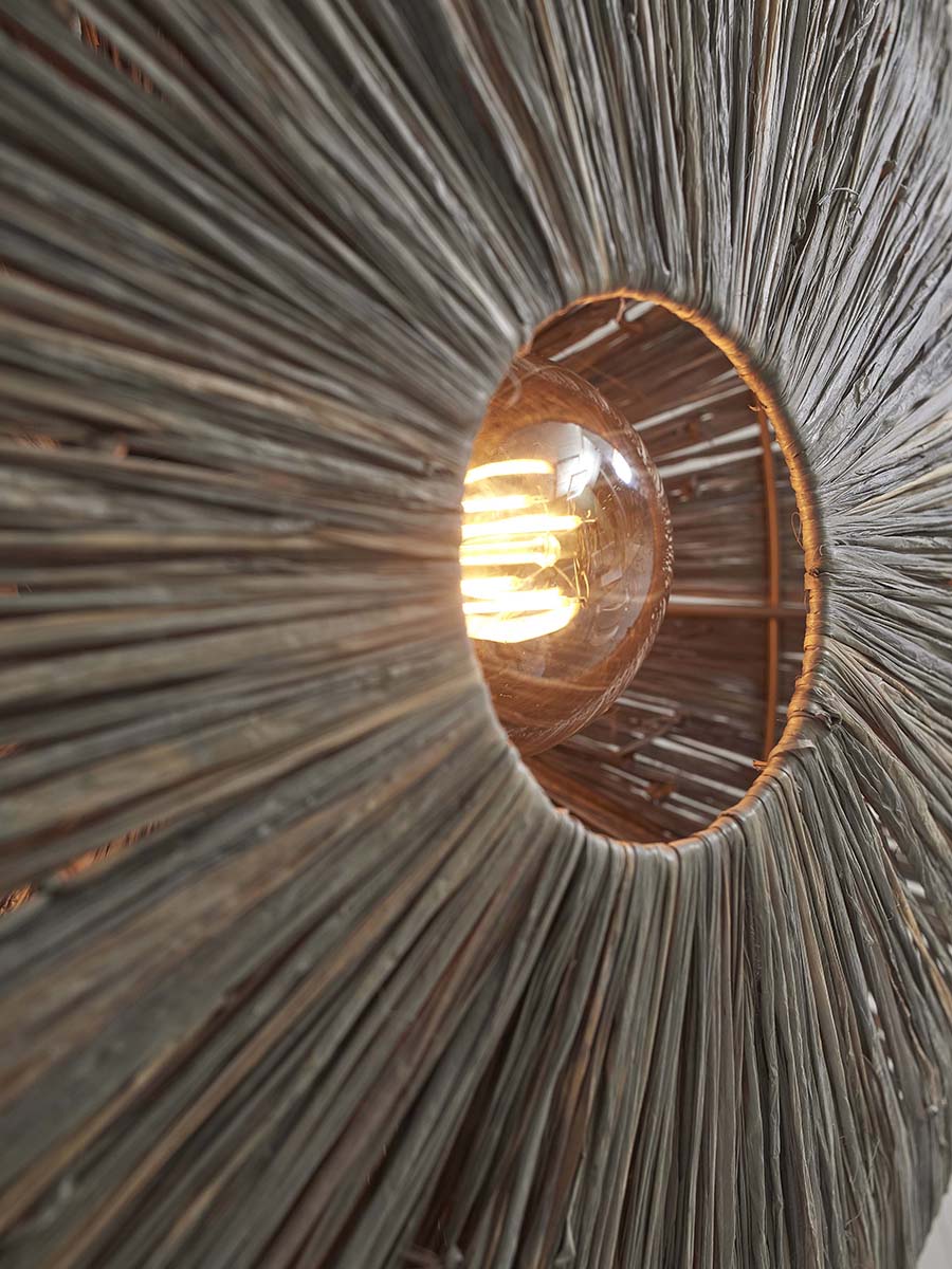 Panama Raffia Octogon Wall Lamp - WOO .Design