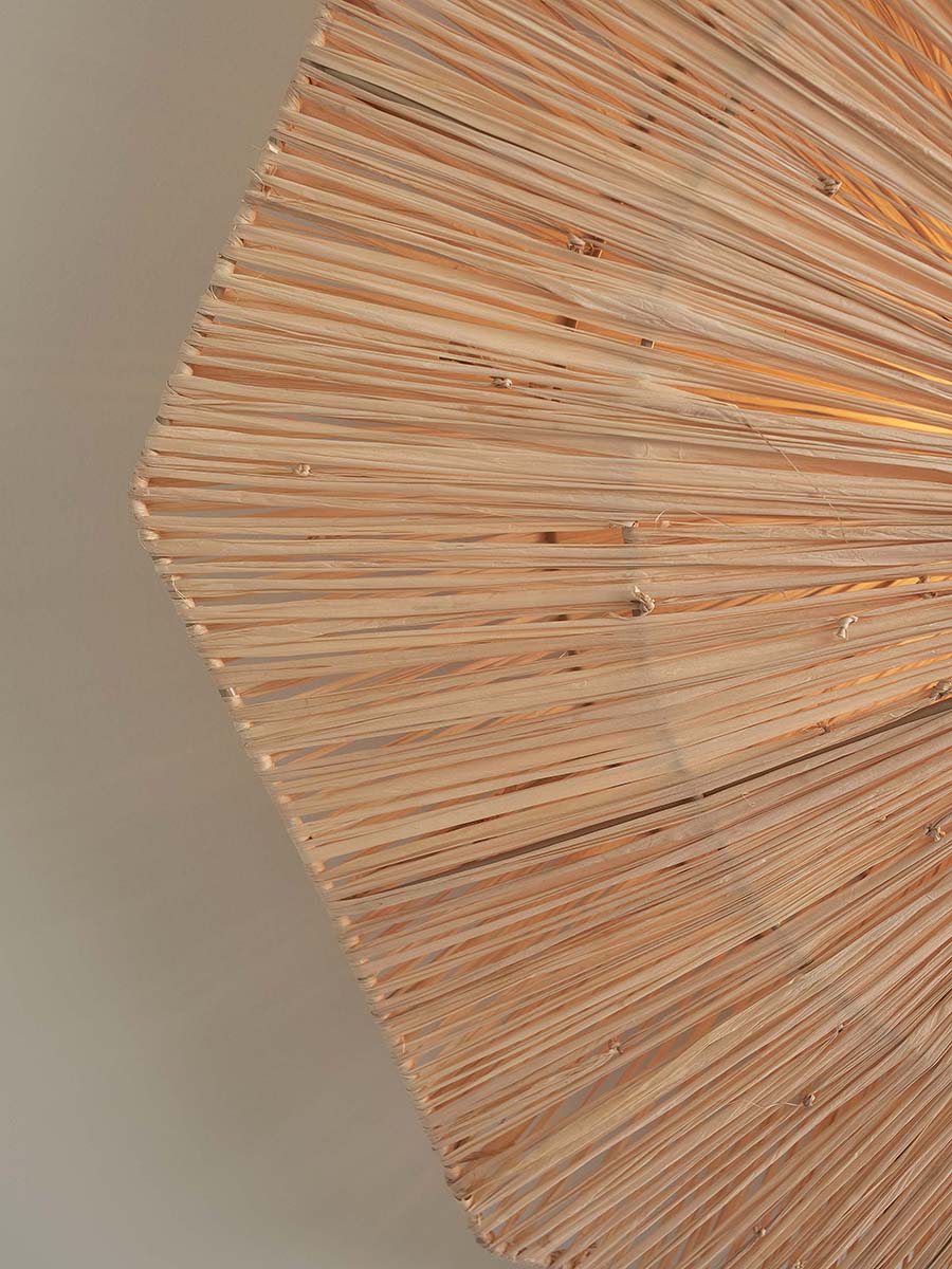 Panama Raffia Octogon Wall Lamp - WOO .Design