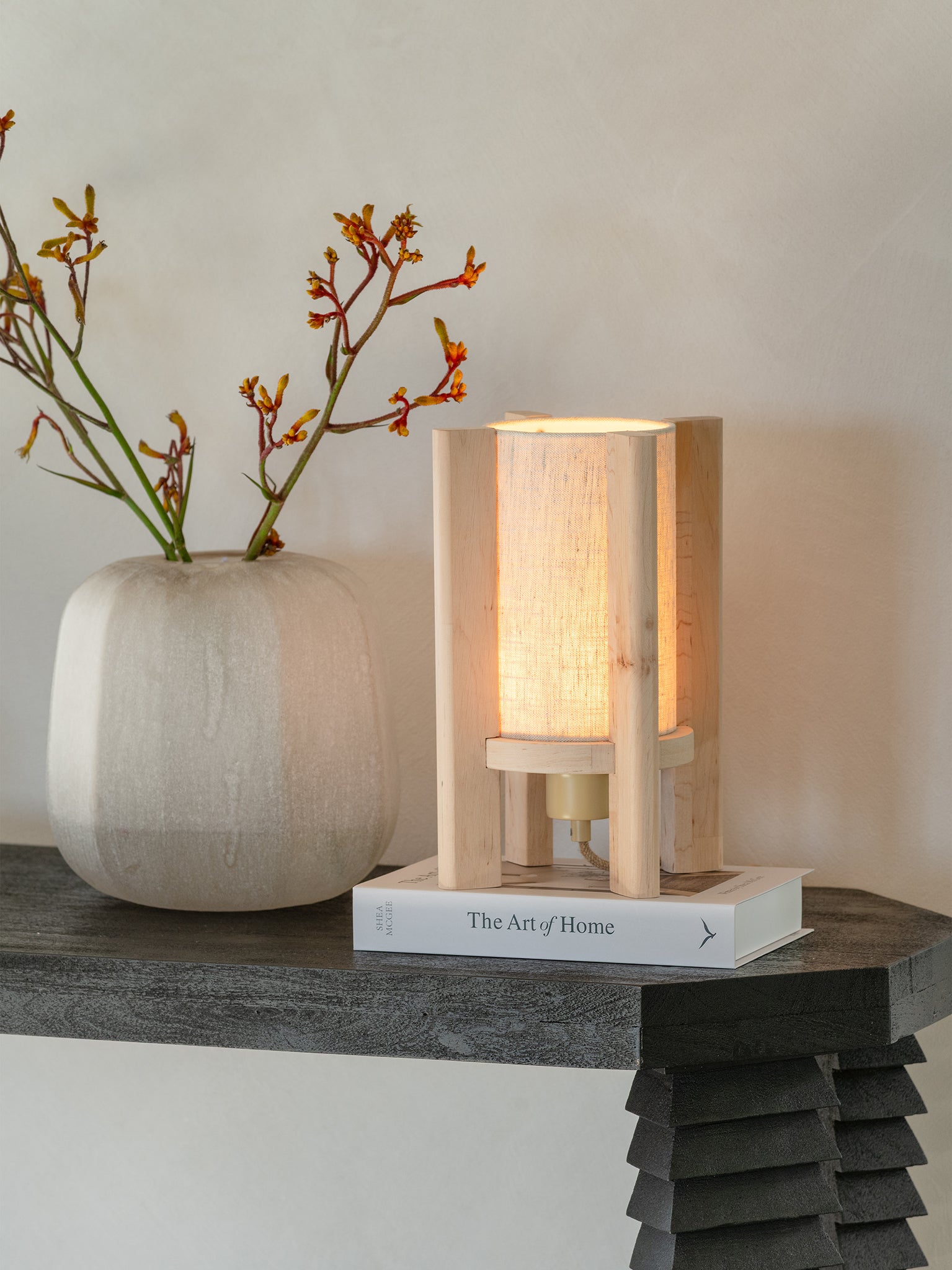 Corsica Beech Wood Table Lamp