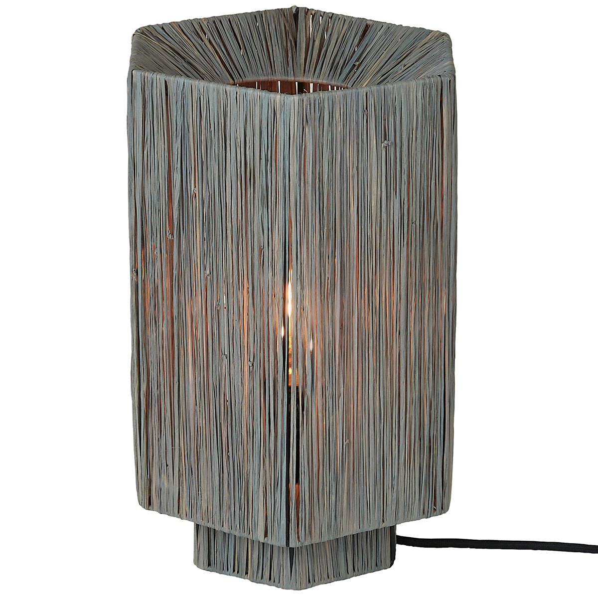 Panama Raffia Octogon Table Lamp