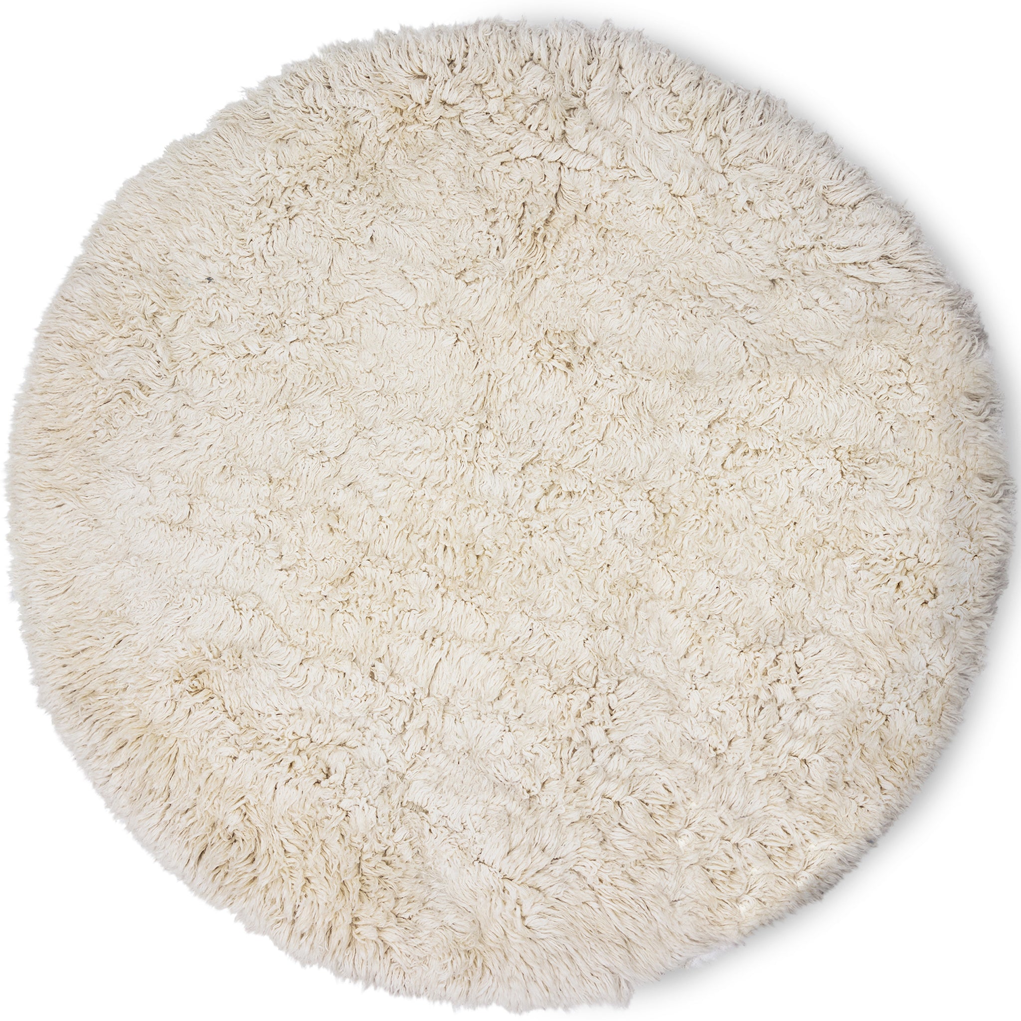 Fluffy Inner Circle Round Rug